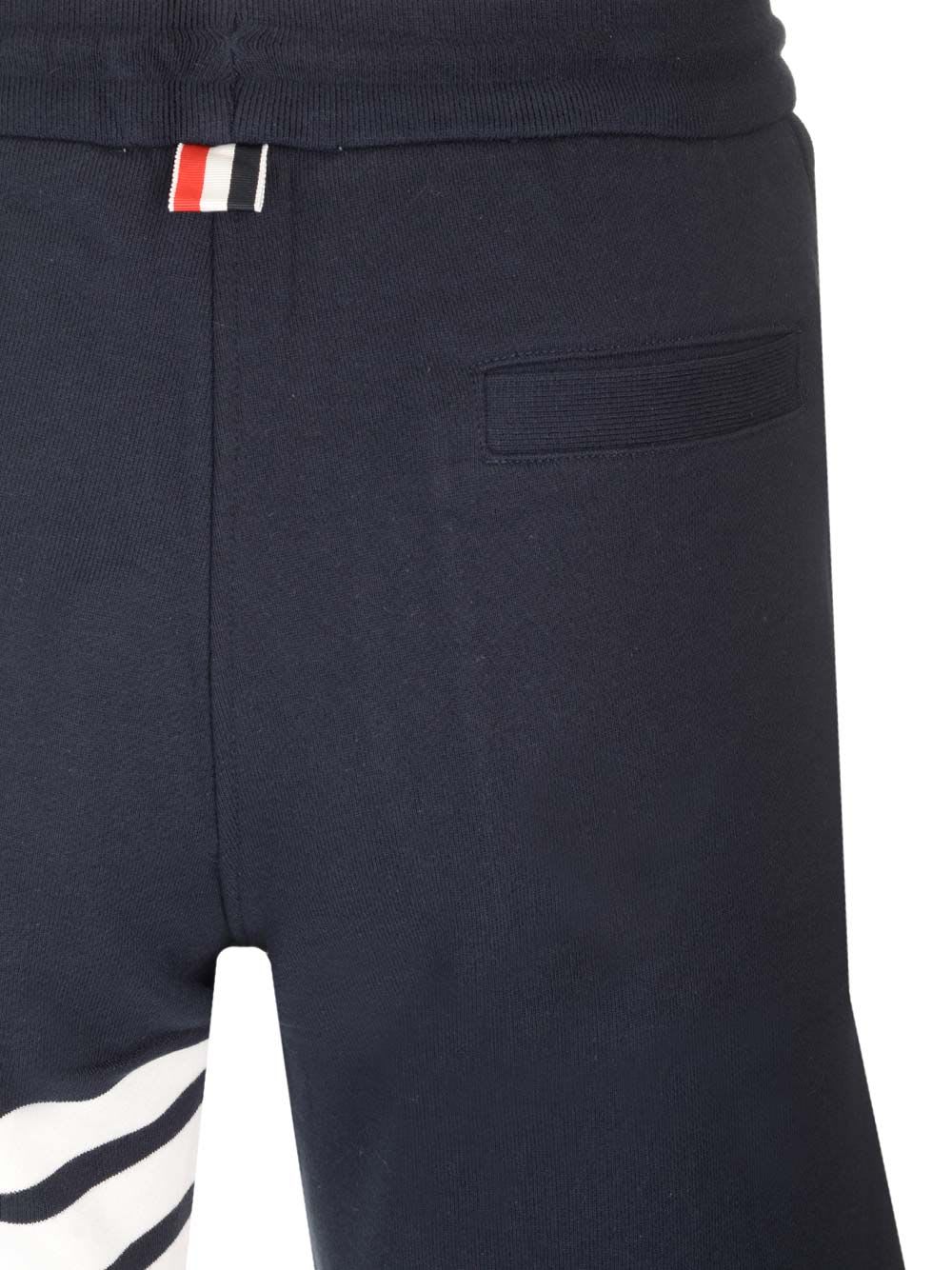 Shop Thom Browne Classic Loopback Shorts In Blue