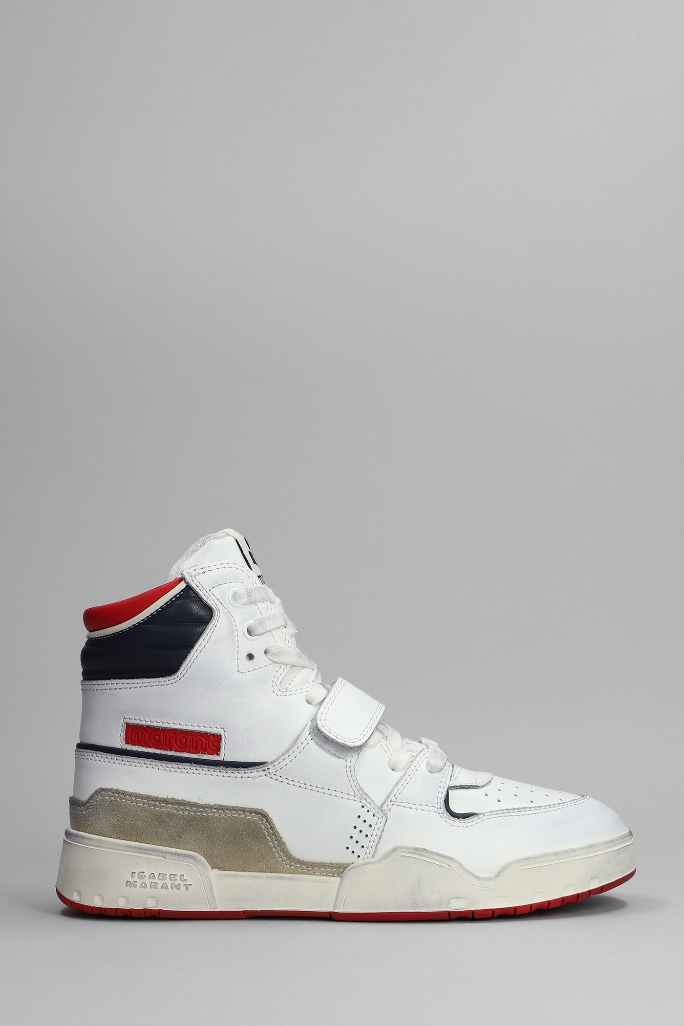Isabel Marant Alsee Sneakers In White Leather