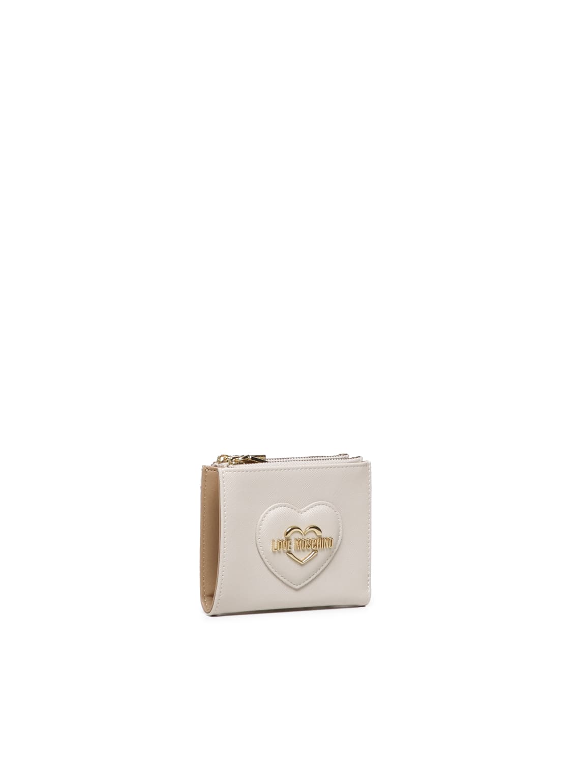 Shop Love Moschino Wallet With Print In White