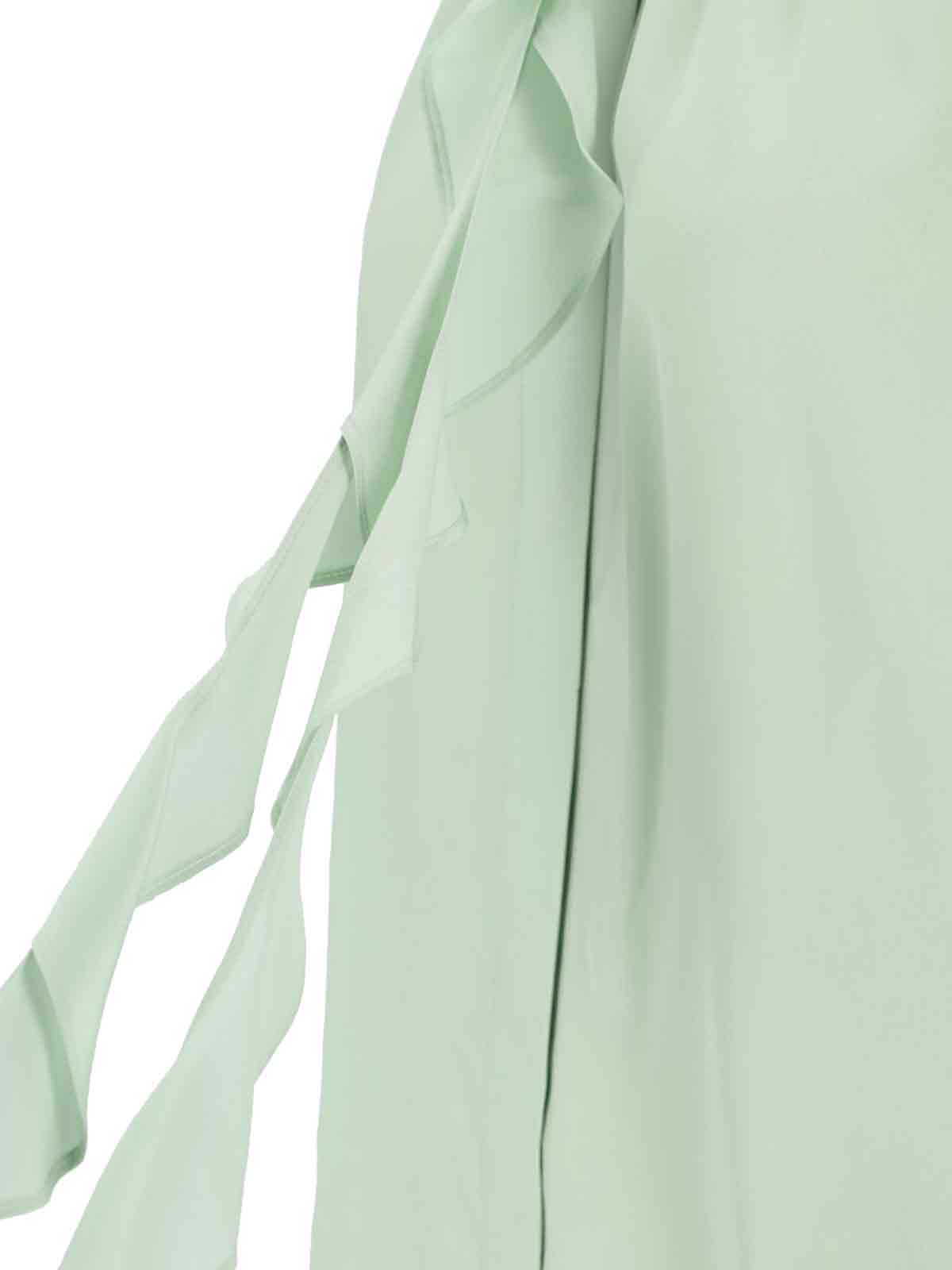 Victoria Beckham Ruffled Crepe De Chine Shirt