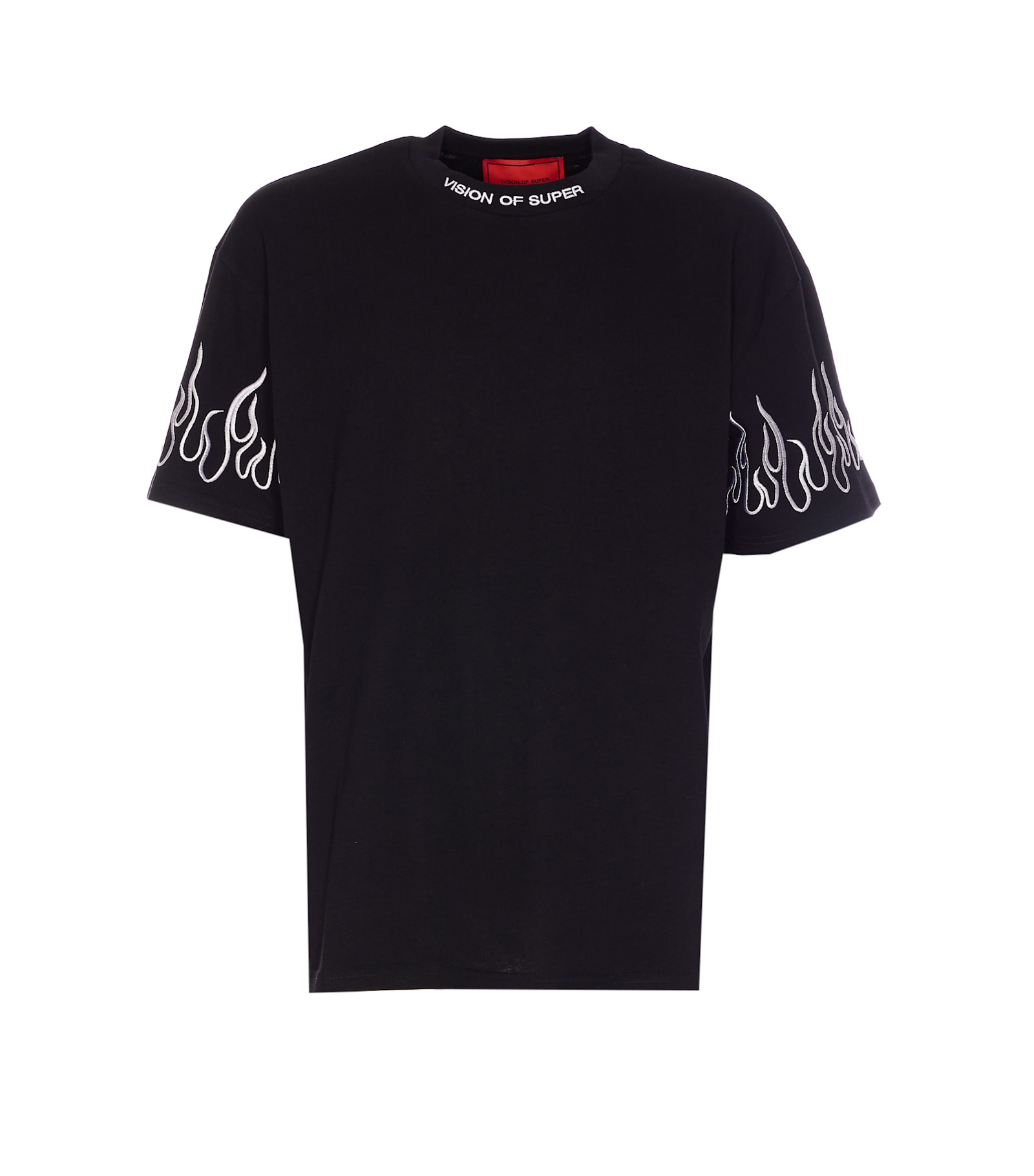 Embroidered Flames T-shirt