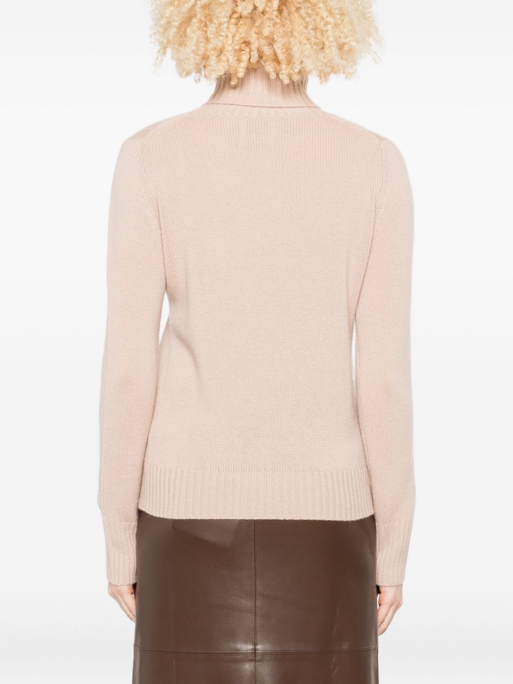 Allude Beige Turtleneck Sweater In Neutral