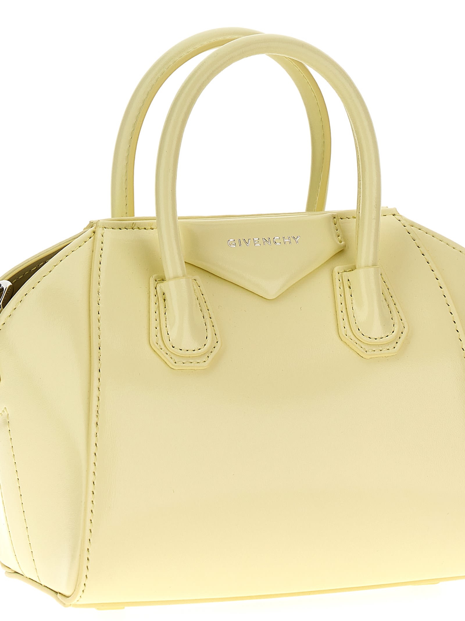 Shop Givenchy Antigona Toy Handbag In Yellow