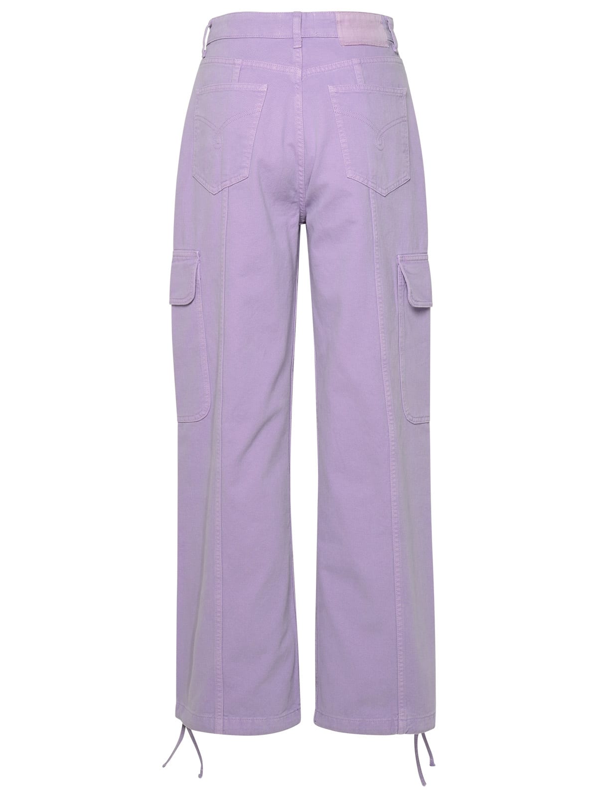 Shop M05ch1n0 Jeans Lilac Cotton Cargo Pants In Lilla