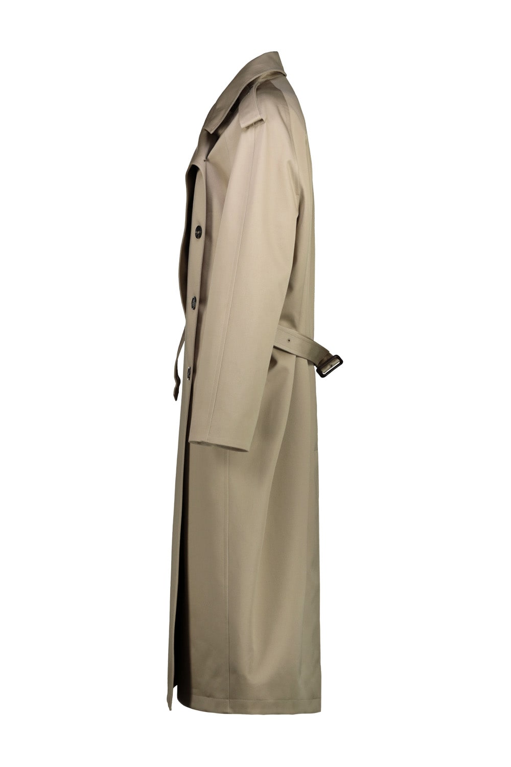 Shop Courrèges Trench Coat Oblique In Beige