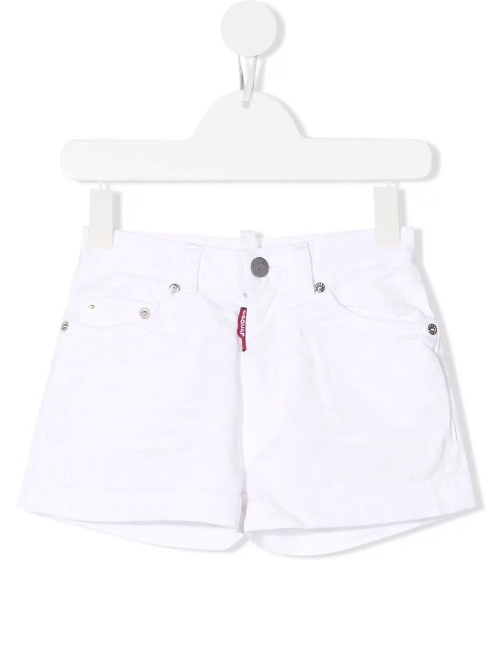 Dsquared2 Kids White Denim Shorts