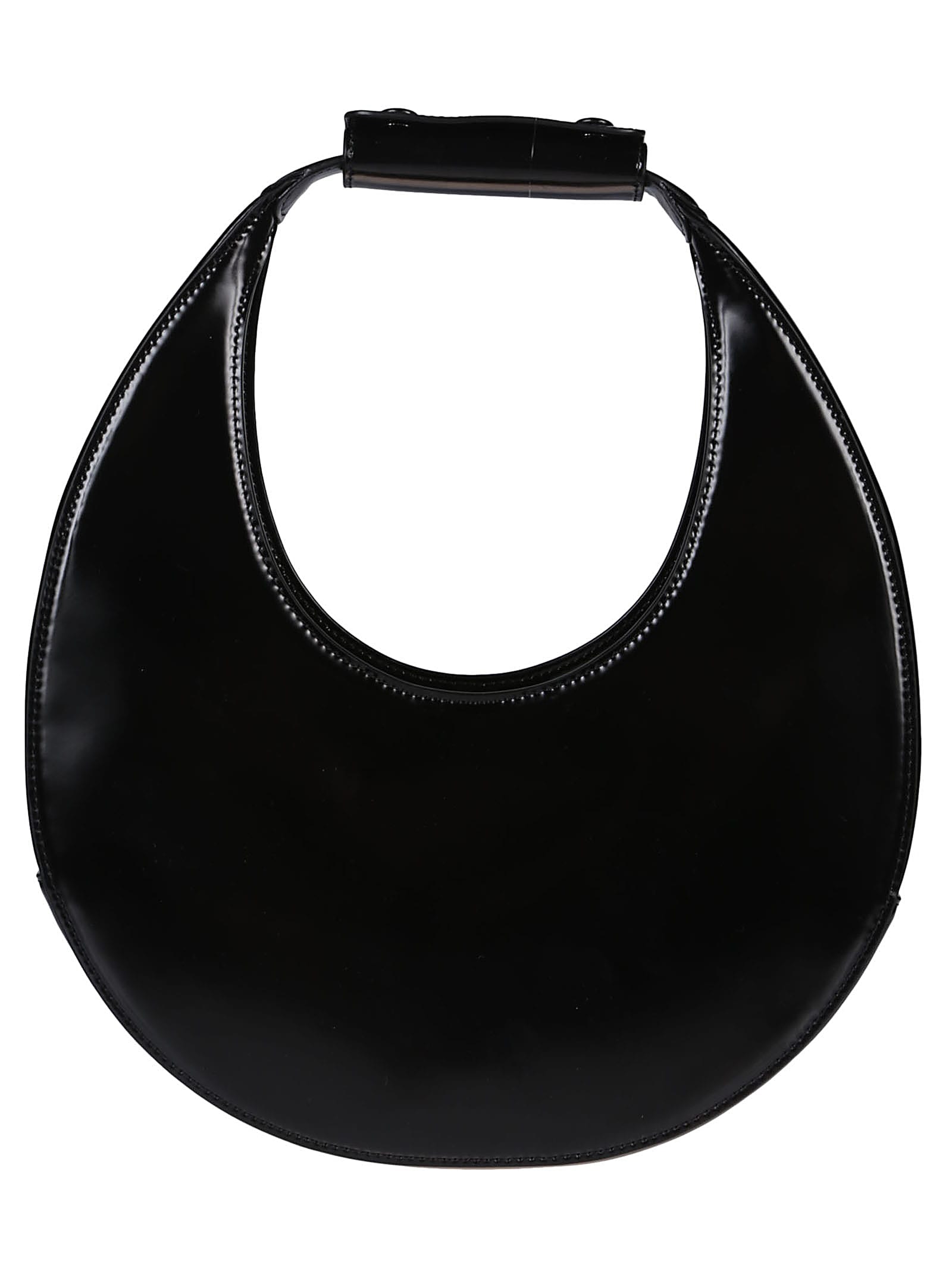 Shop Staud Moon Bag In Blk Black