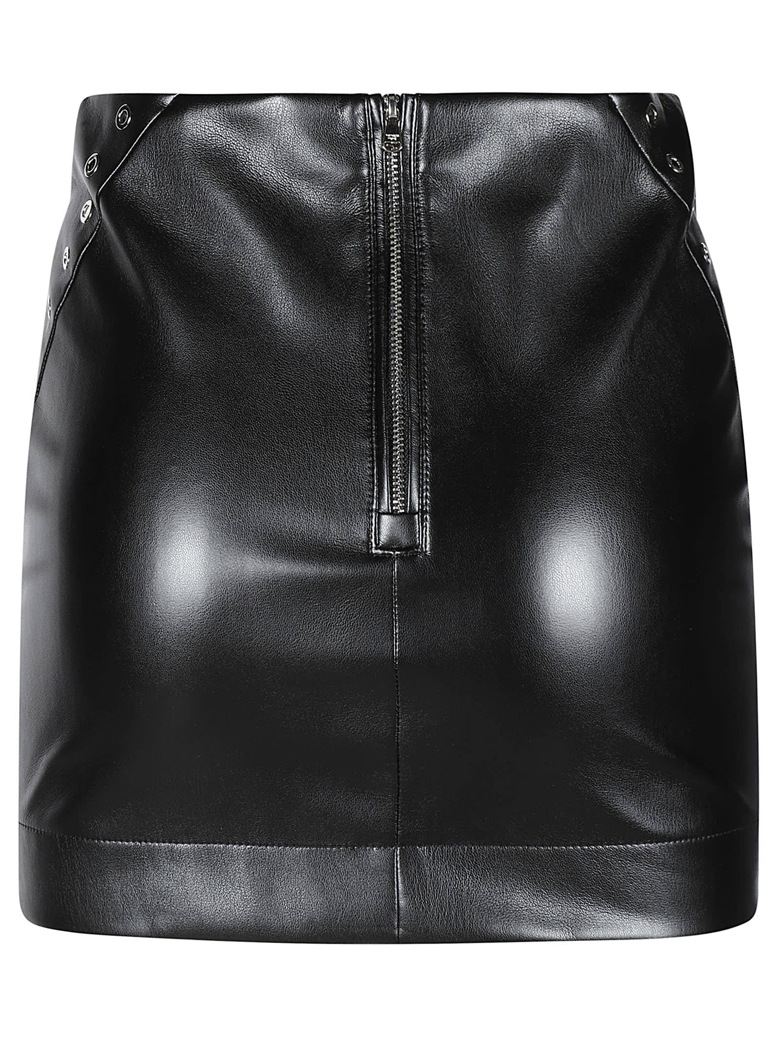 Shop Patrizia Pepe Mini Skirt In Nero