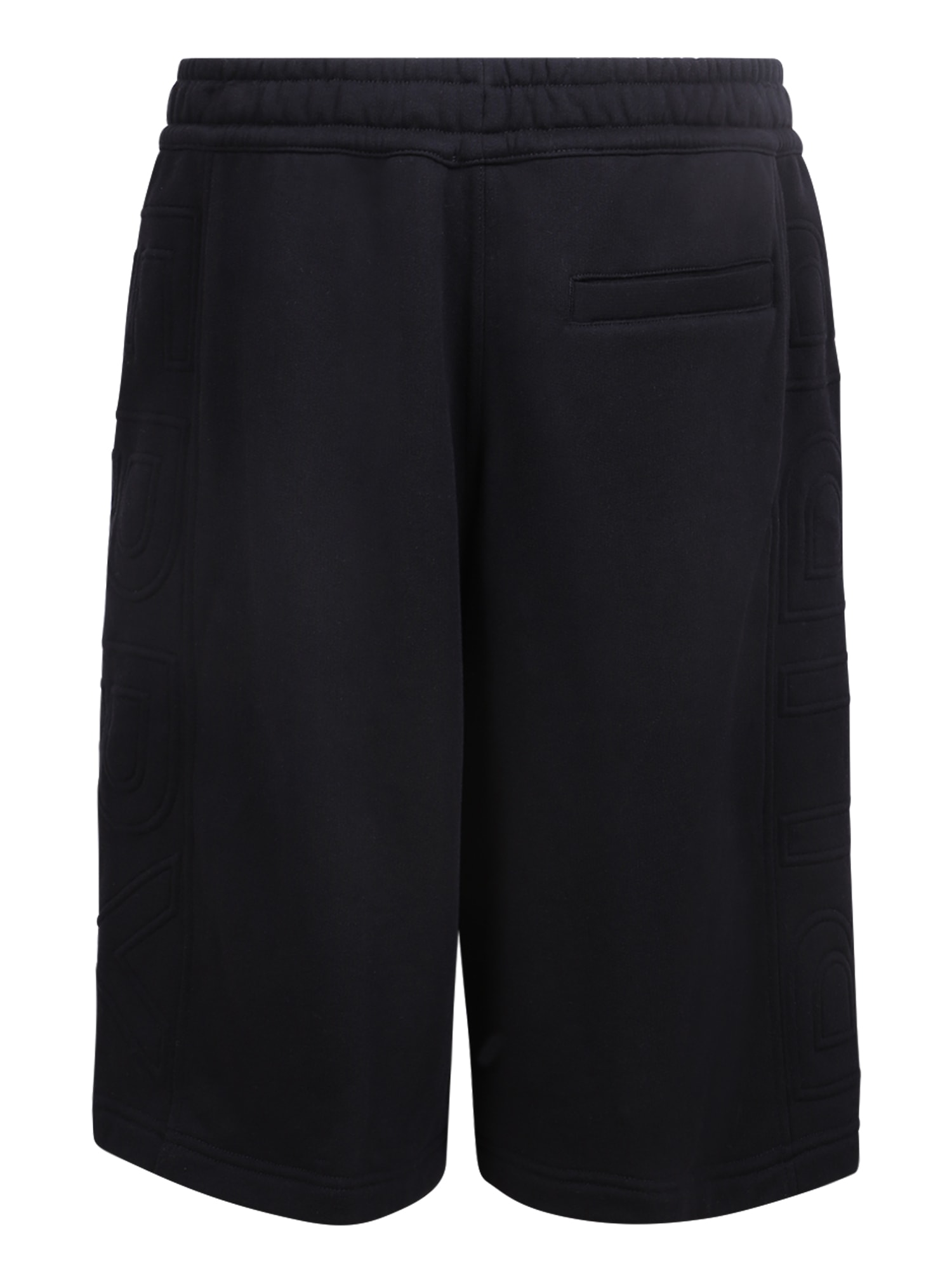 Shop Burberry Logo-embossed Track Shorts In Black