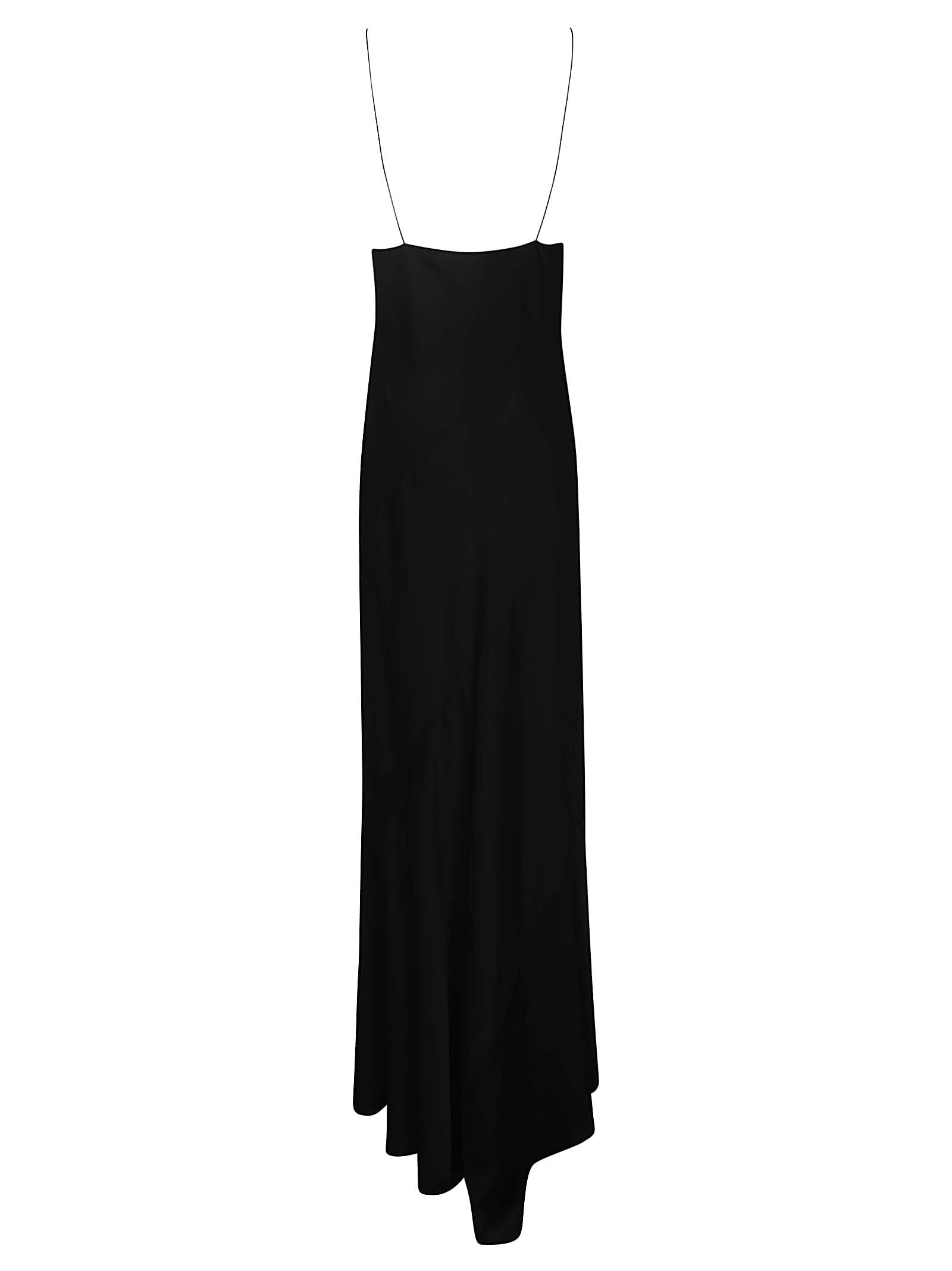 Shop Philosophy Di Lorenzo Serafini V-neck Long Dress In Black