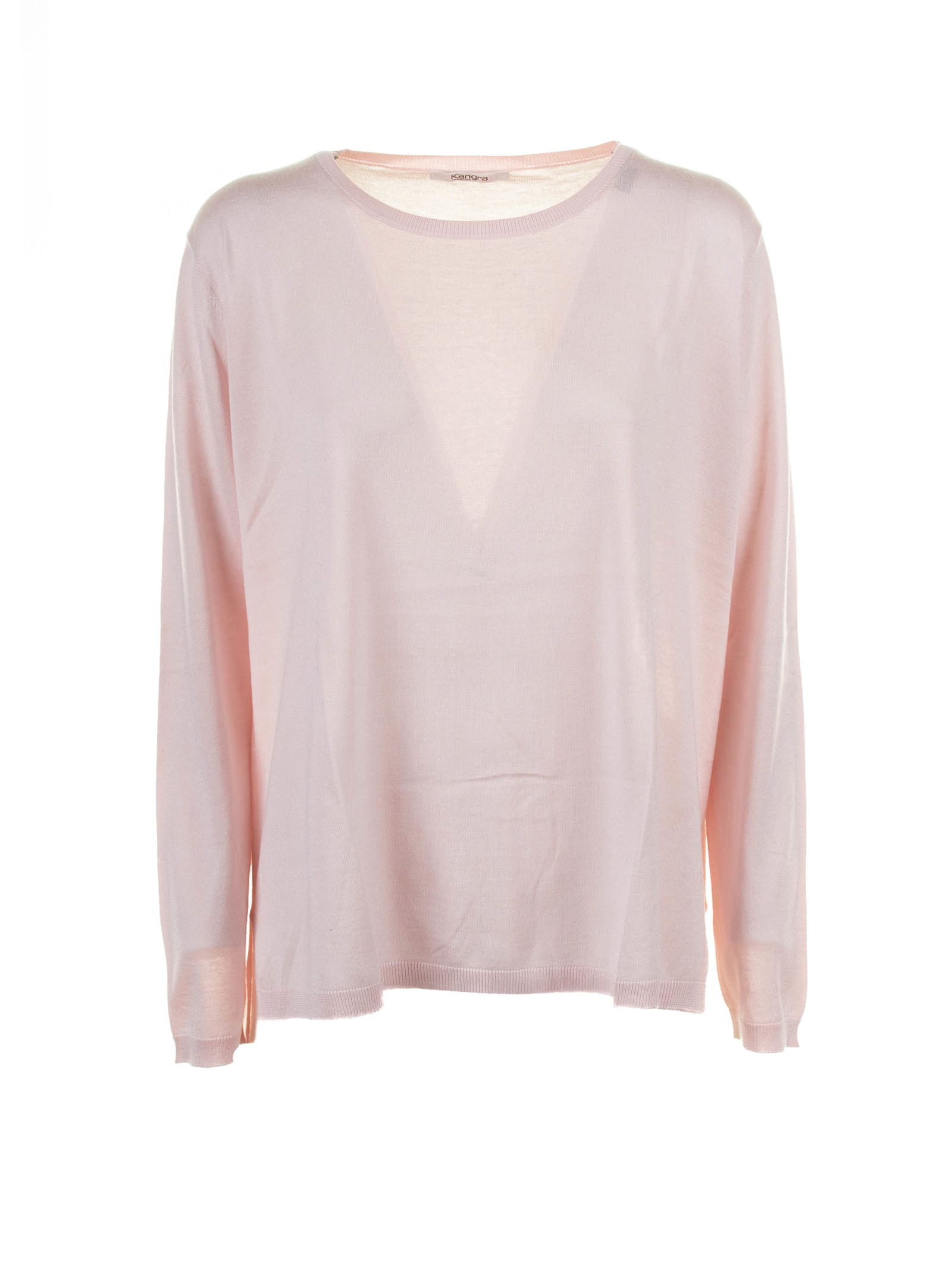 Pink Long-sleeved Silk Shirt