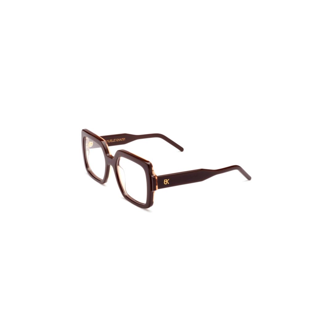 Emmanuelle Khanh Olympia Glasses In Brown Chocolate