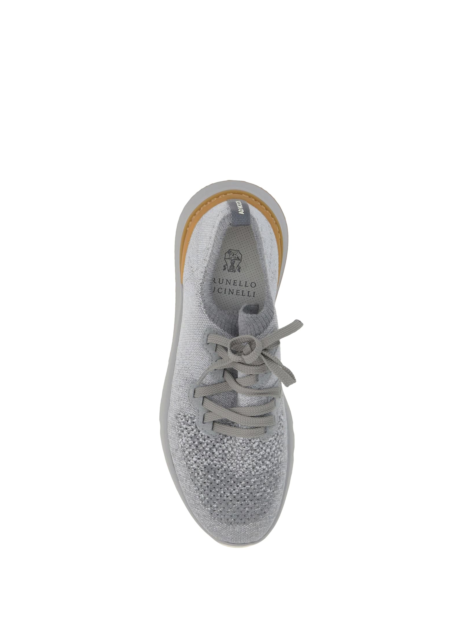 Brunello Cucinelli Stretch Knit Low-top Sneakers In Cjn33