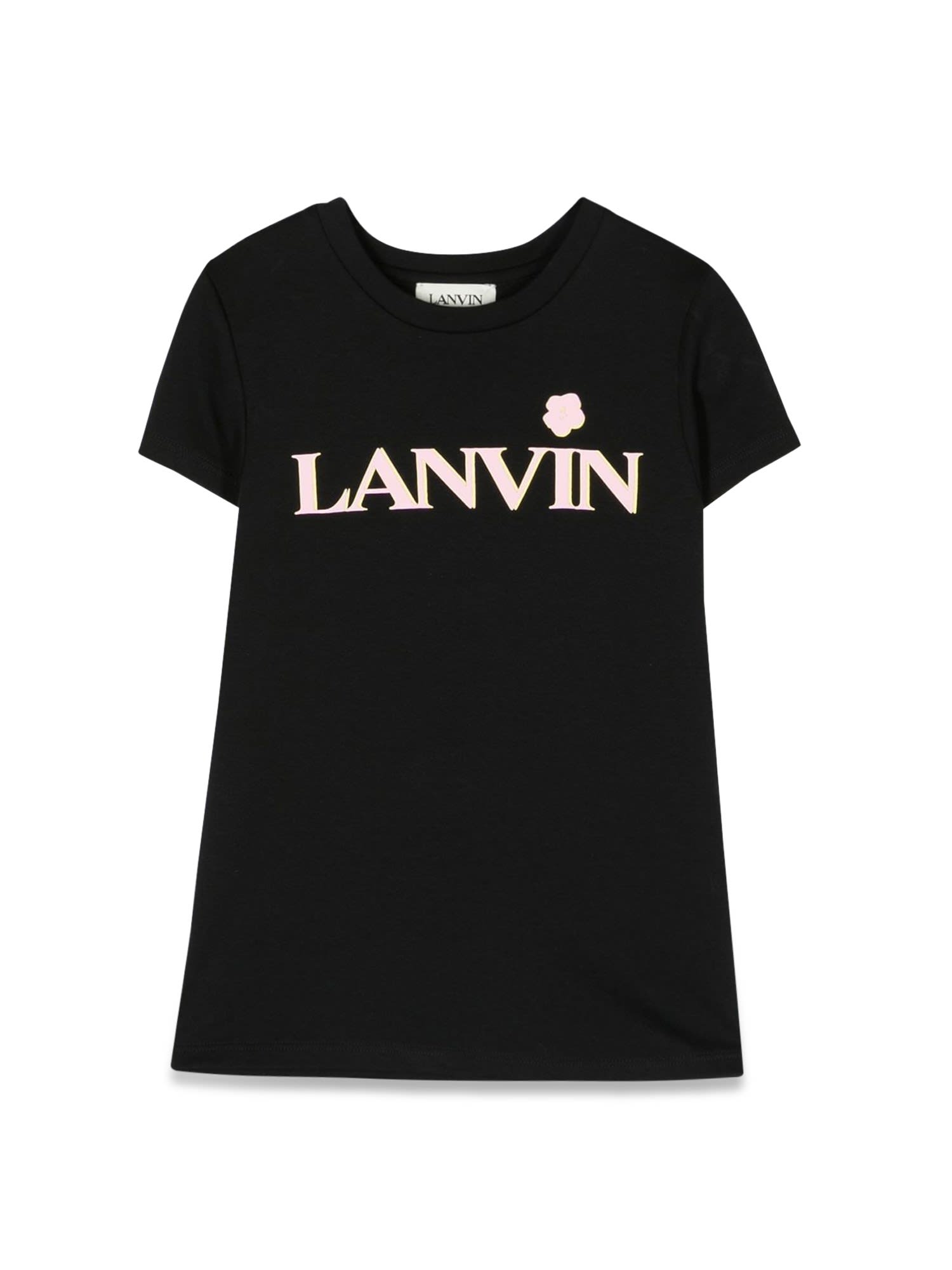 Lanvin Kids' Mc Logo T-shirt In Nero