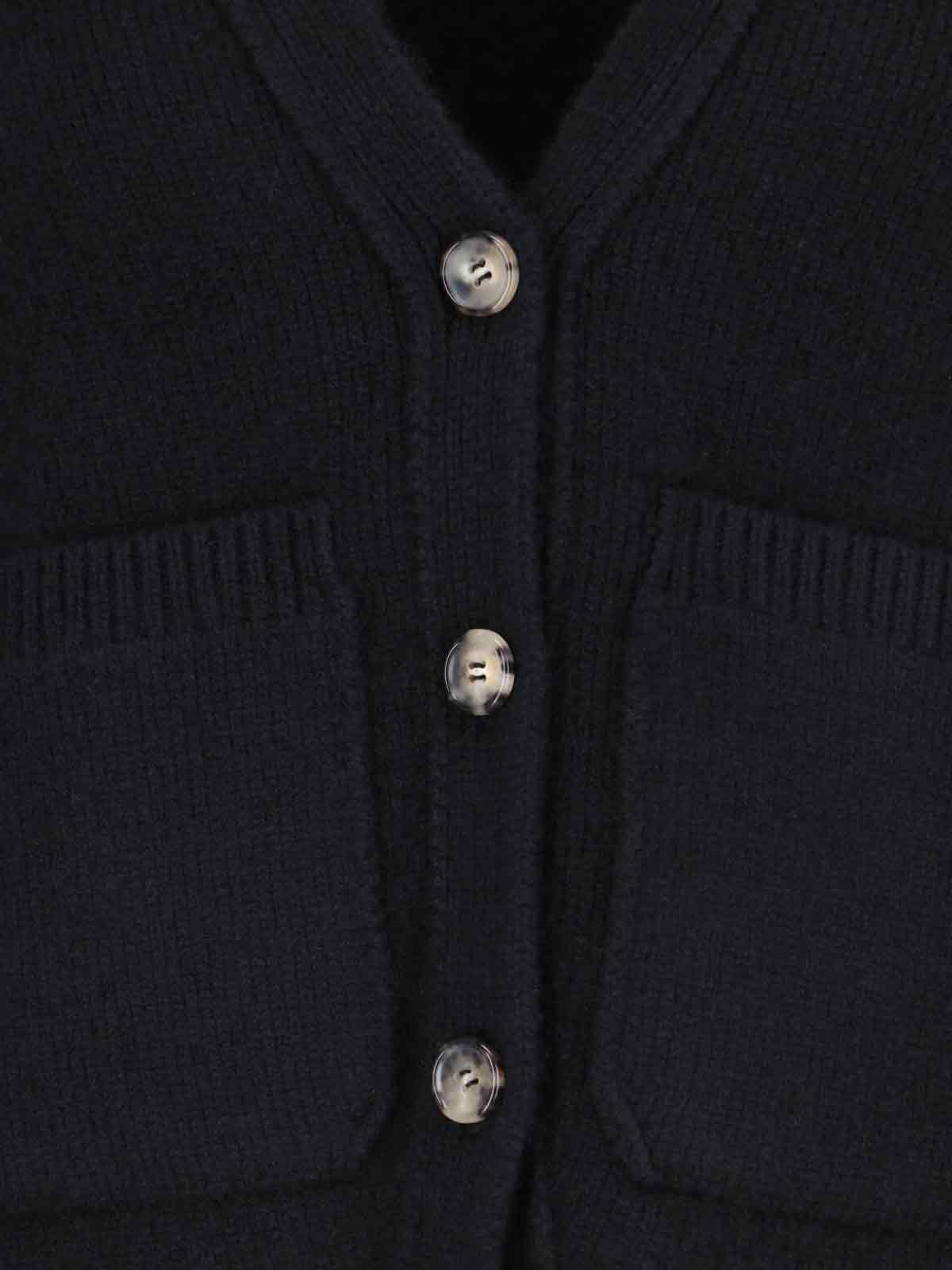 Khaite Scarlet Cardigan In Cashmere In Black