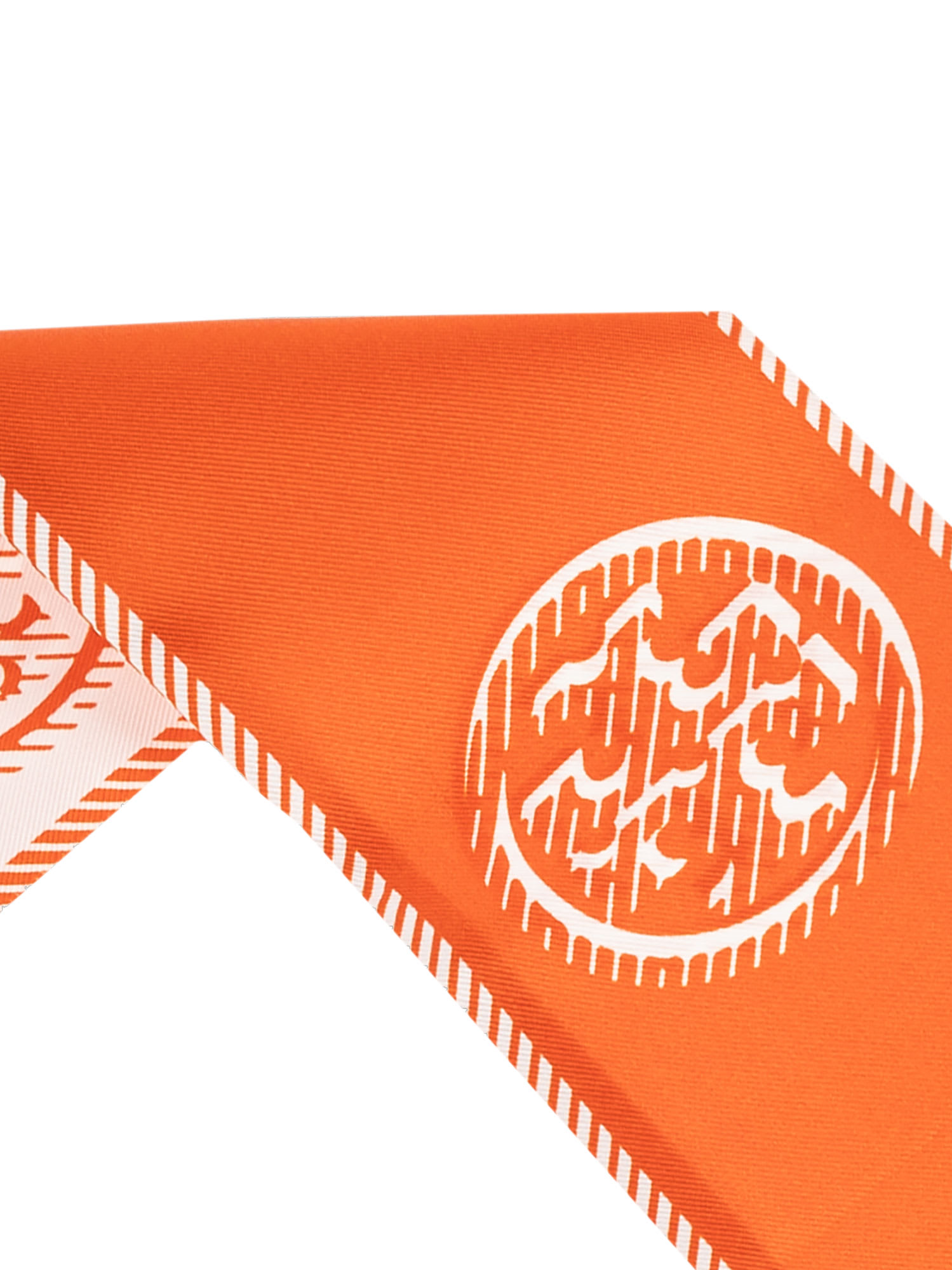 スカーフ TORY BURCH Medallion Logo Ribbon silk tie CHOCOLATE Tory Burch Medallion Logo Ribbon Silk Tie | ModeSens