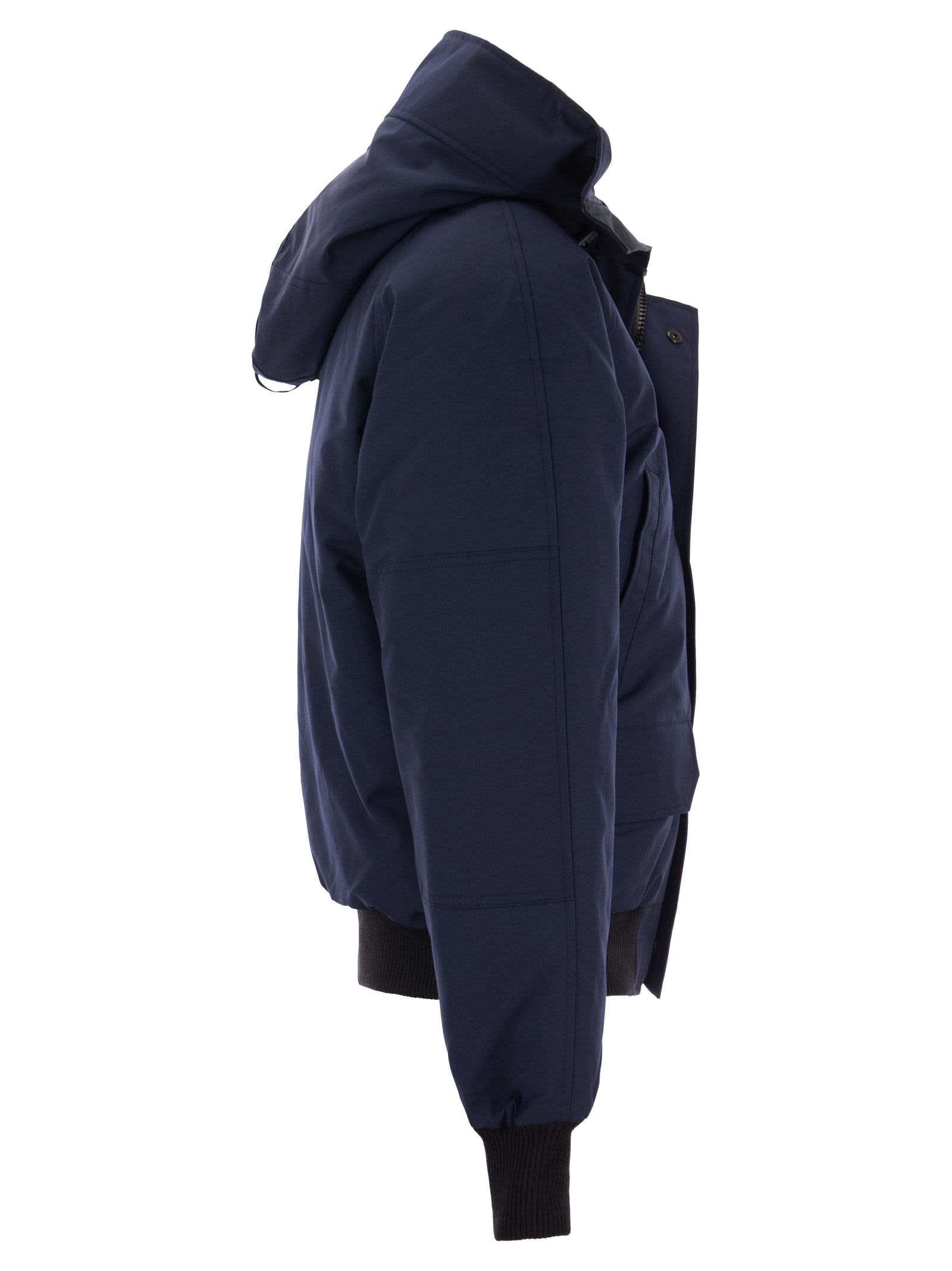 Shop Canada Goose Chilliwack - Hooded Bomber Jacket In Navy