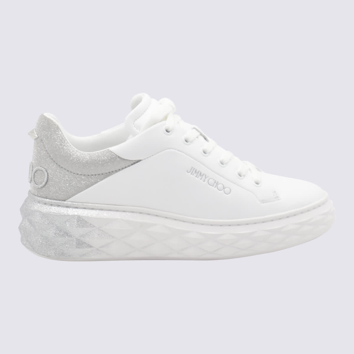 White And Silver Sneakers