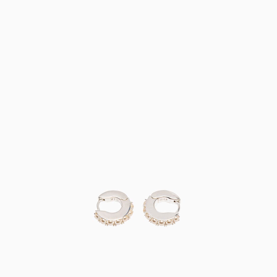 Pearl Eternity Hoop Earrings