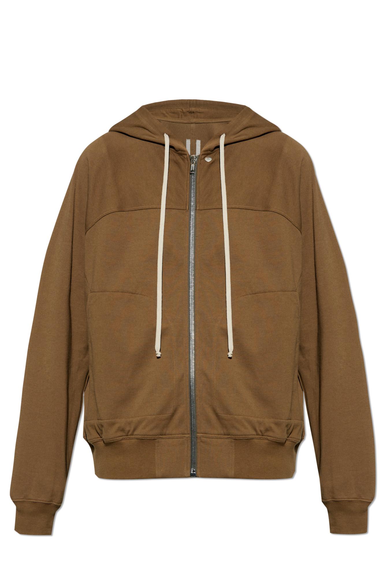 Shop Rick Owens Sweatshirt Windbreaker In Bean