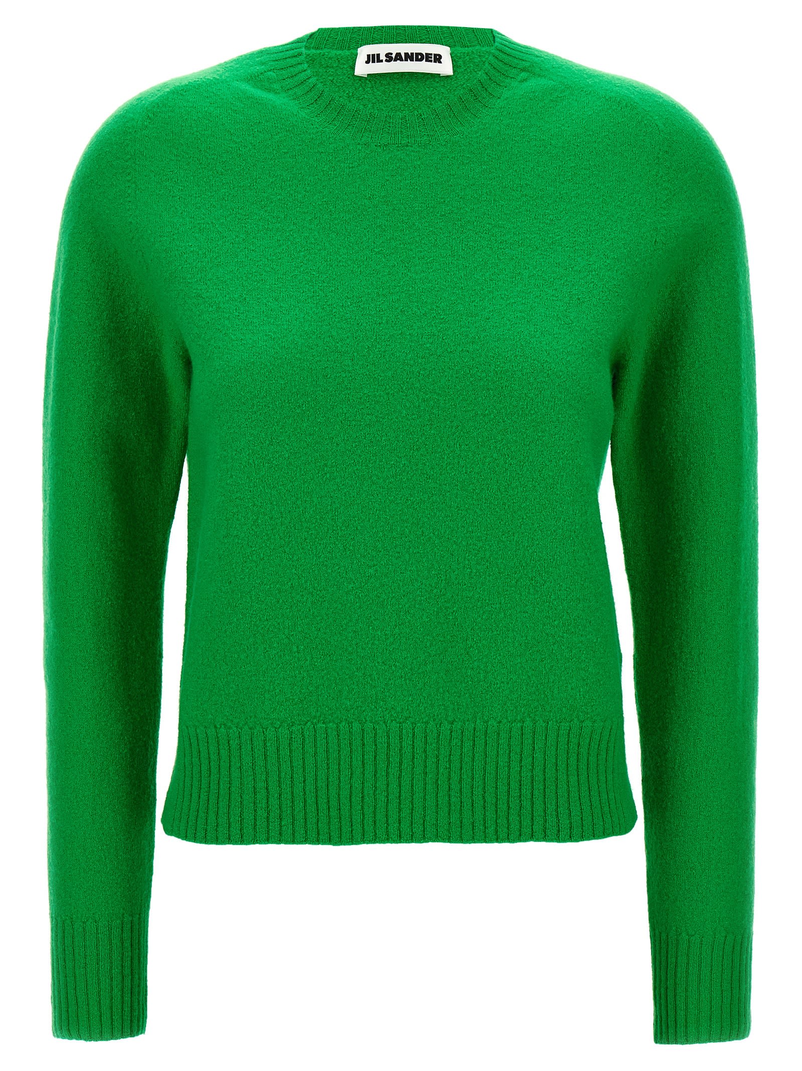 Shop Jil Sander Wool Sweater In Green