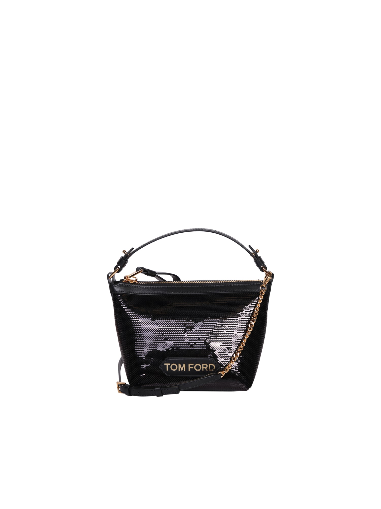 Sequin Black Bag