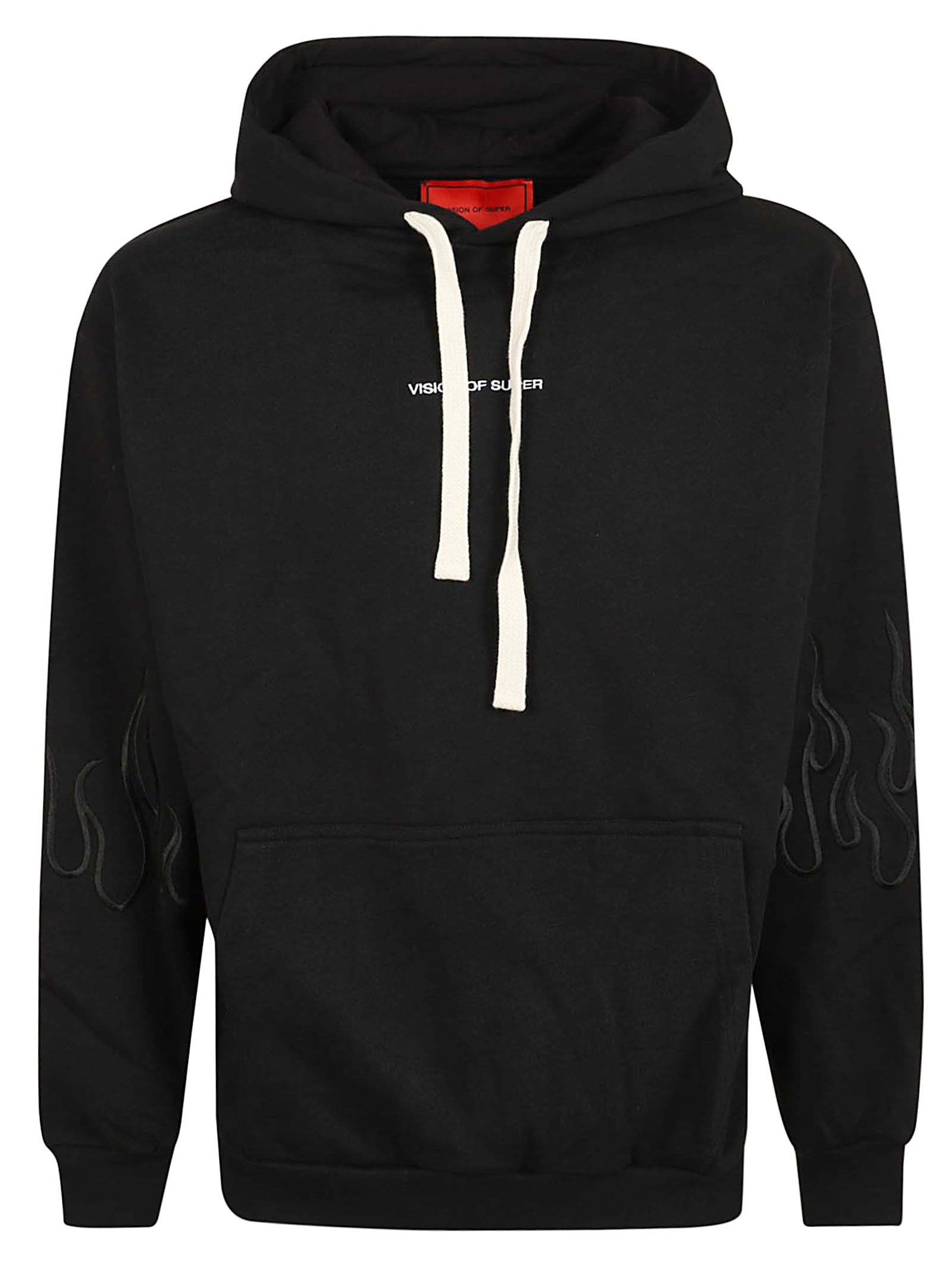 Black Hoodie With Black Flames