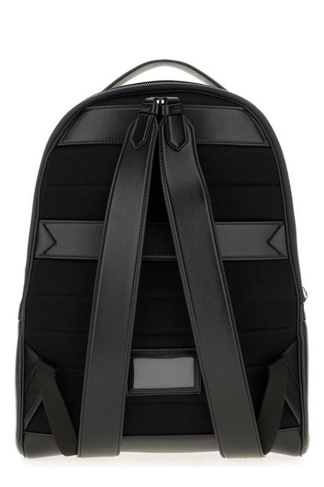 Dolce & Gabbana Logo Plaque Zipped Backpack