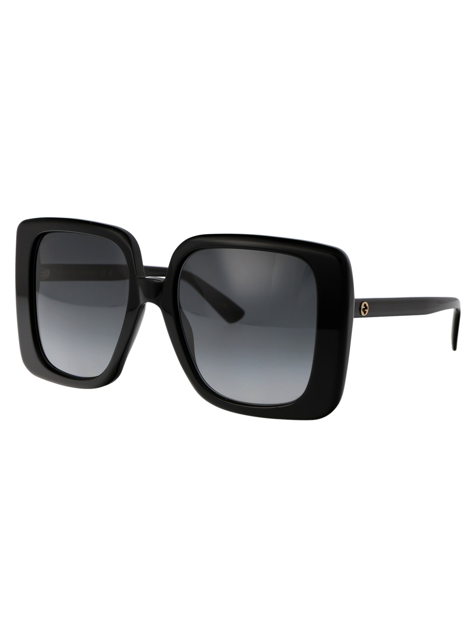 Gucci Grey Square Ladies Sunglasses Gg1314s 001 55 In Black