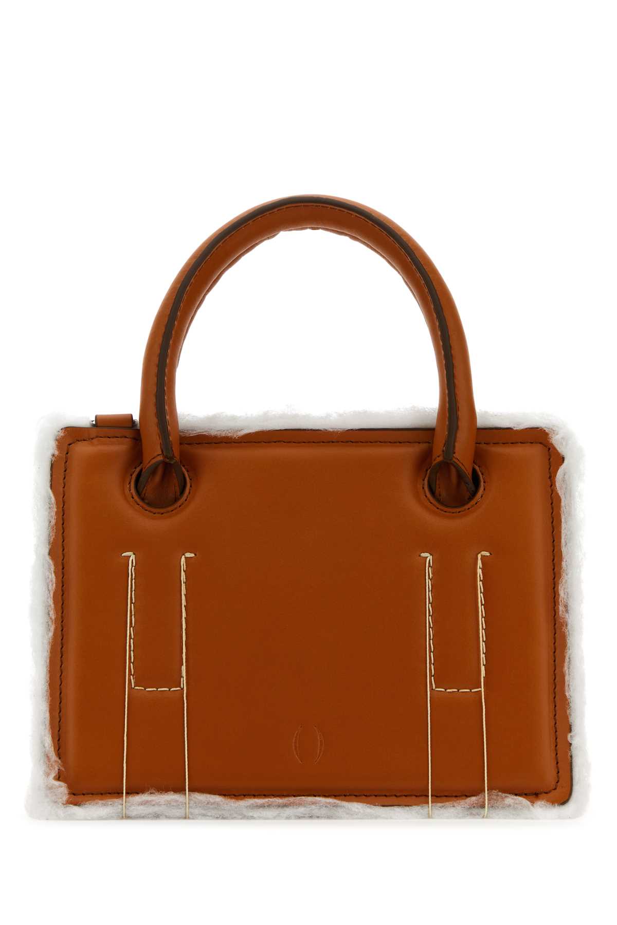 Caramel Leather Mini Otto Handbag