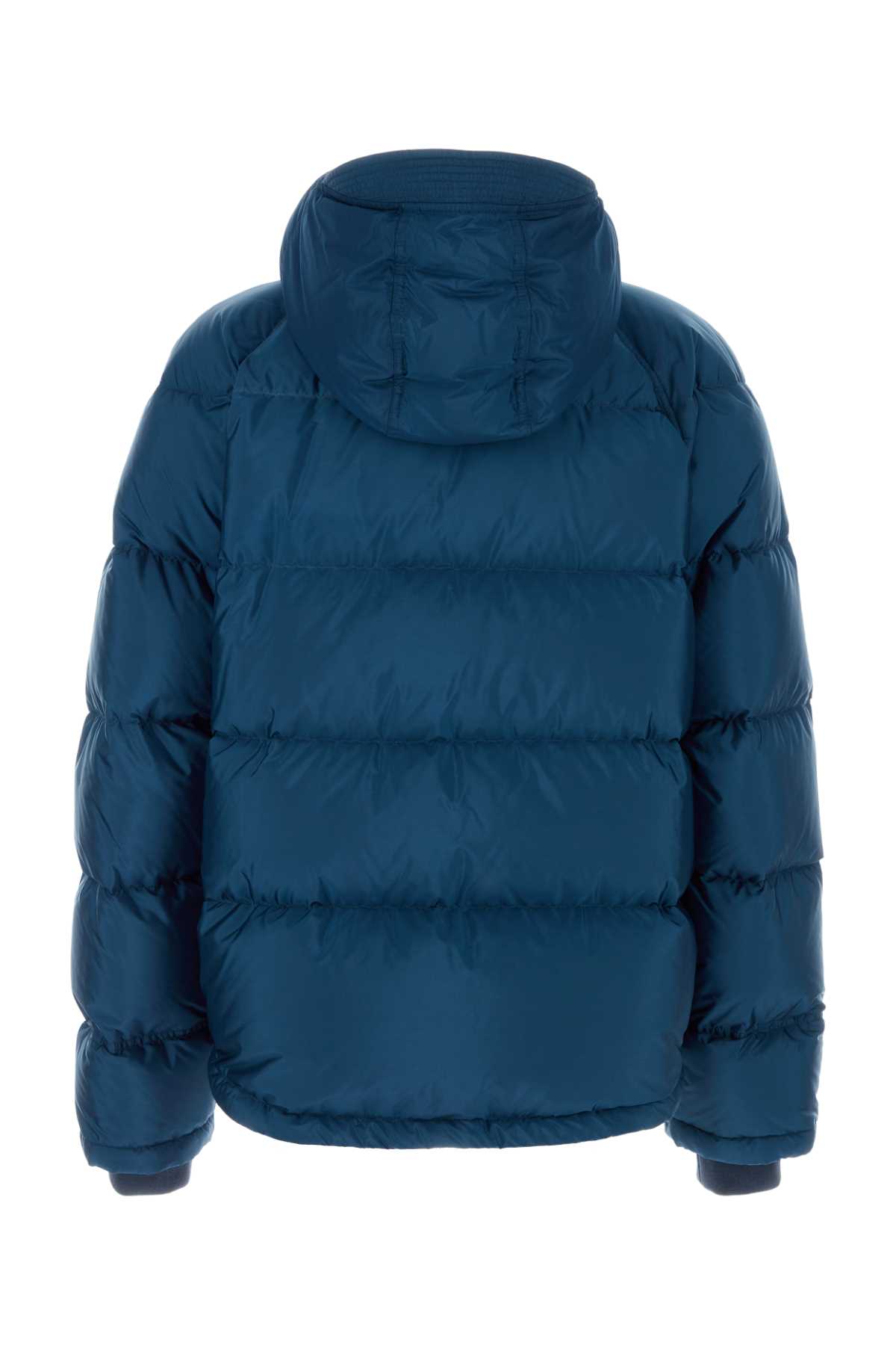 Shop Prada Air Force Blue Re-nylon Down Jacket In Aviazione