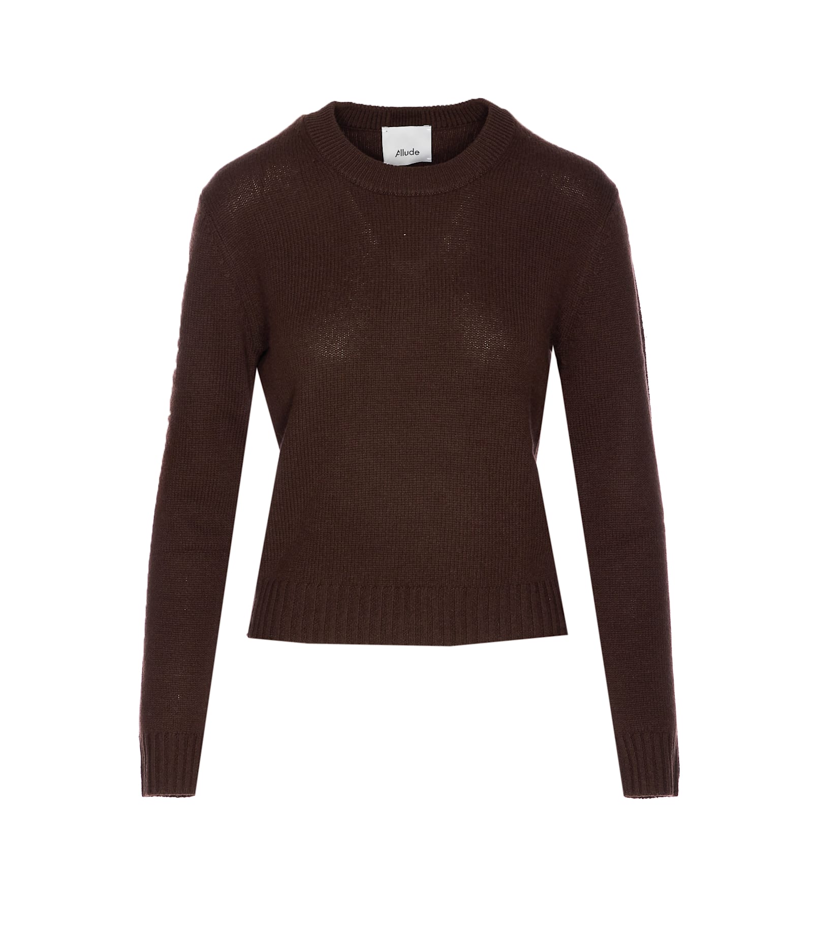Allude Crewneck Sweater In Brown
