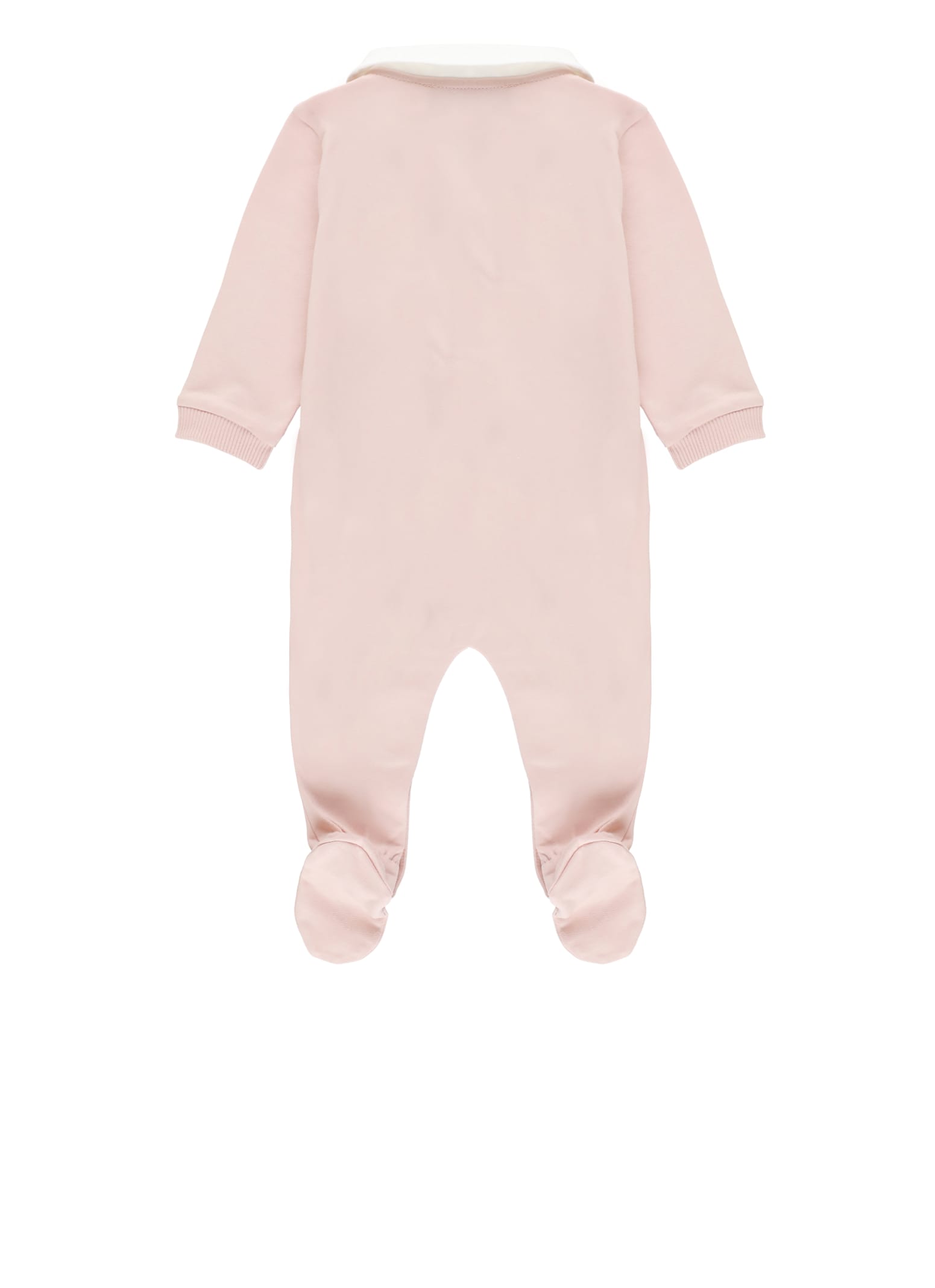 Moschino Jumpsuit With Logo In Pink