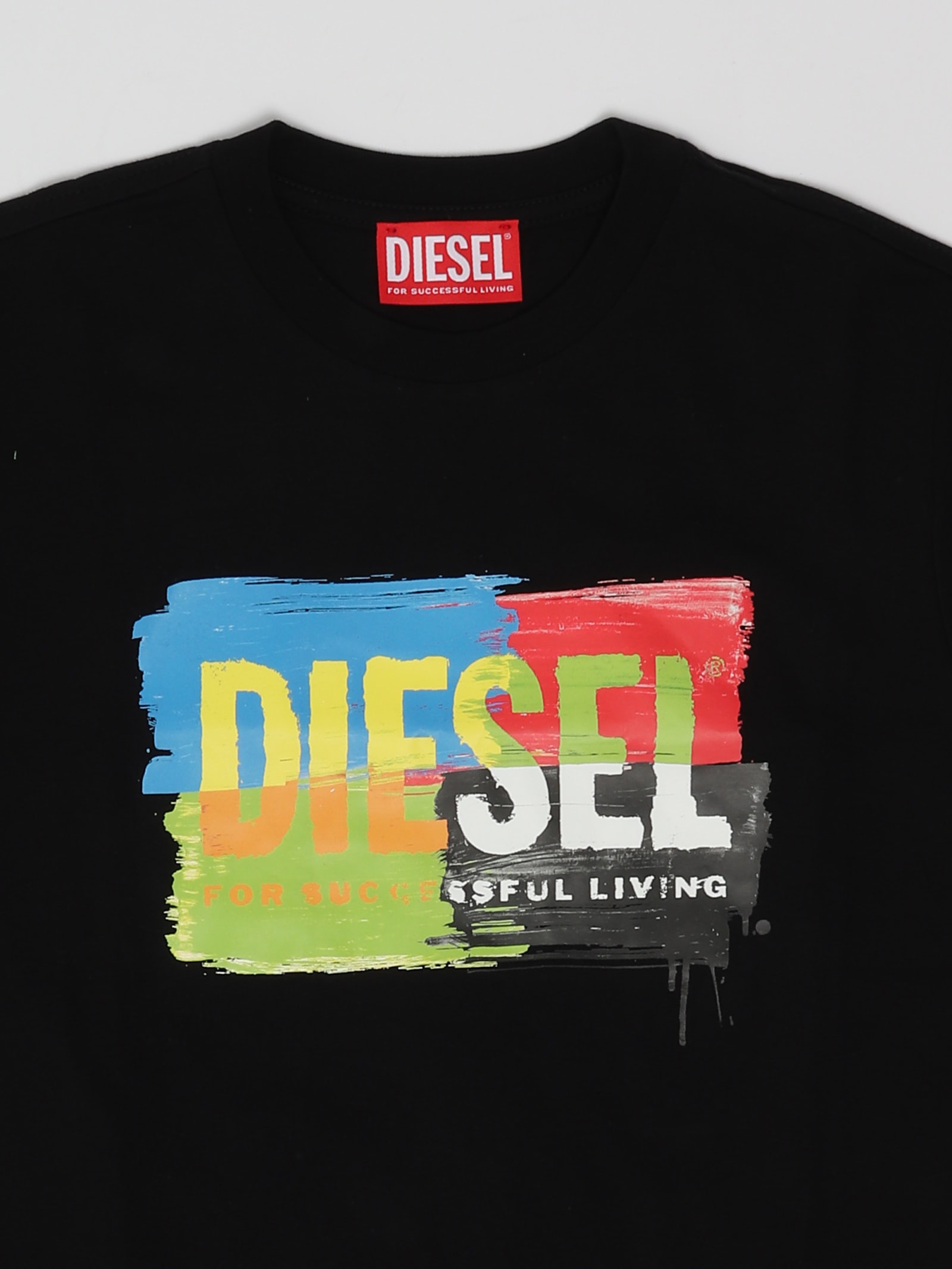 Shop Diesel Kand Over T-shirt In Nero