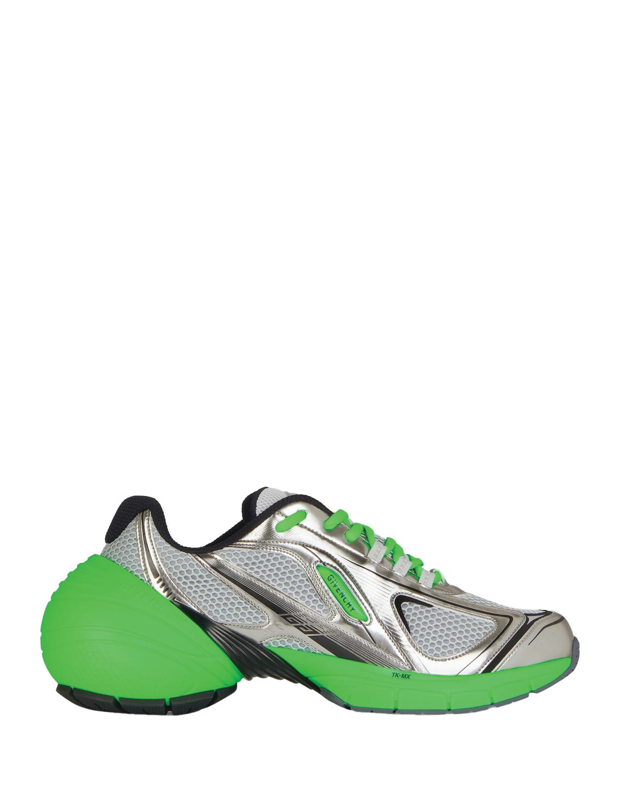 Givenchy Green And Silver Tk-mx Runner Sneakers