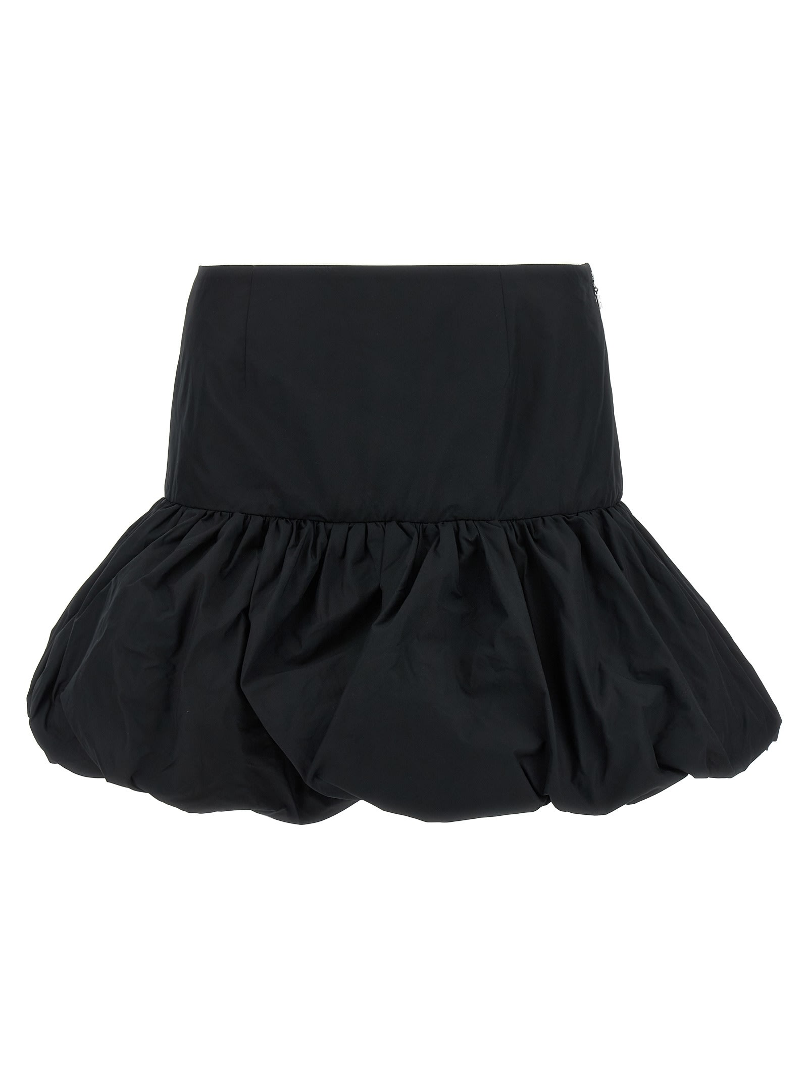 Rotate Birger Christensen Mini Balloon Skirt In Black