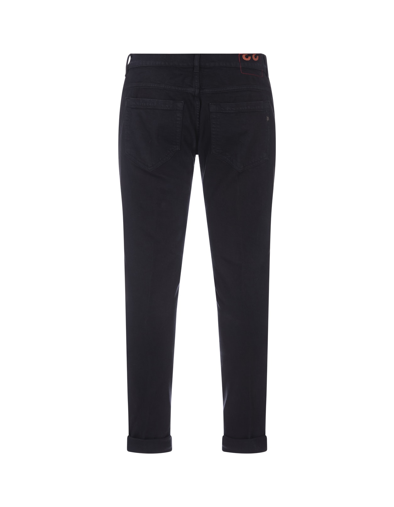 Shop Dondup George Skinny Jeans In Dark Blue Stretch Bull