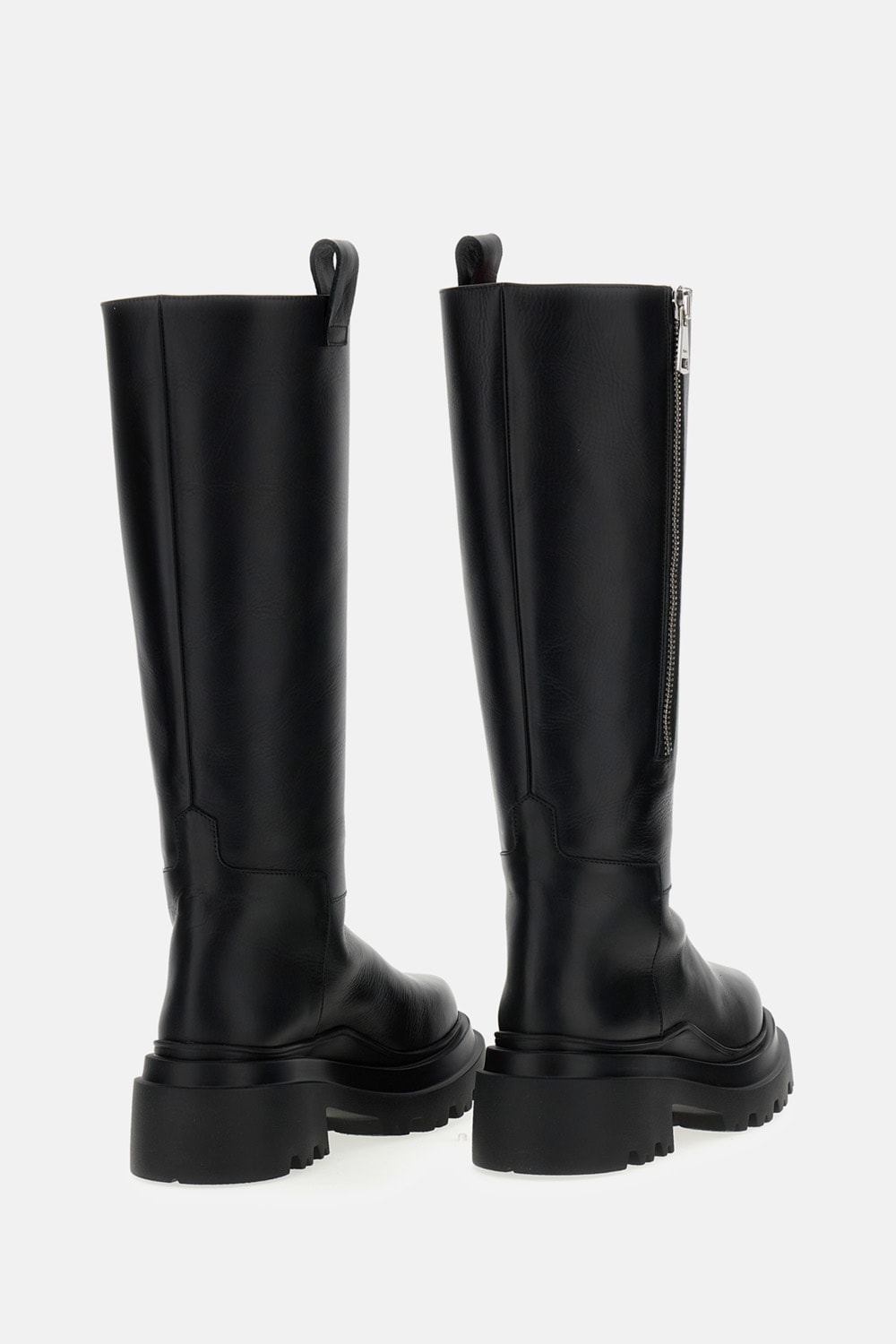 Plan C Knee-high Zip Boots In Multi