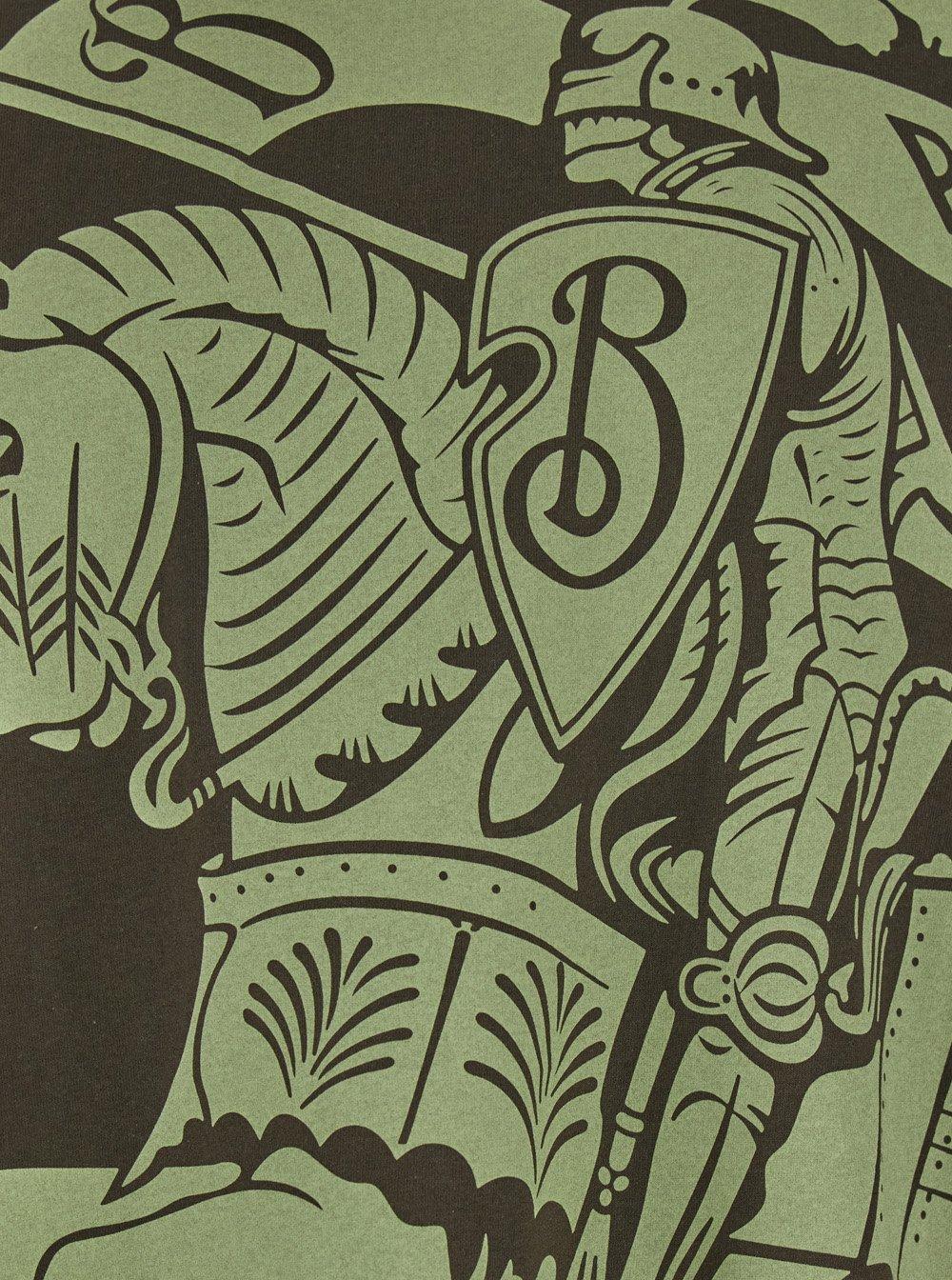 Shop Burberry Equestrian Knight Printed Crewneck T-shirt
