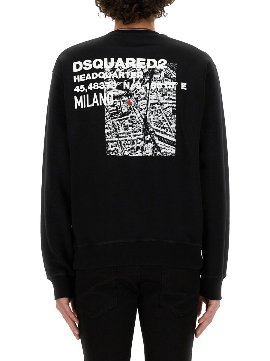 Shop Dsquared2 Cool Fit Sweatshirt In Black