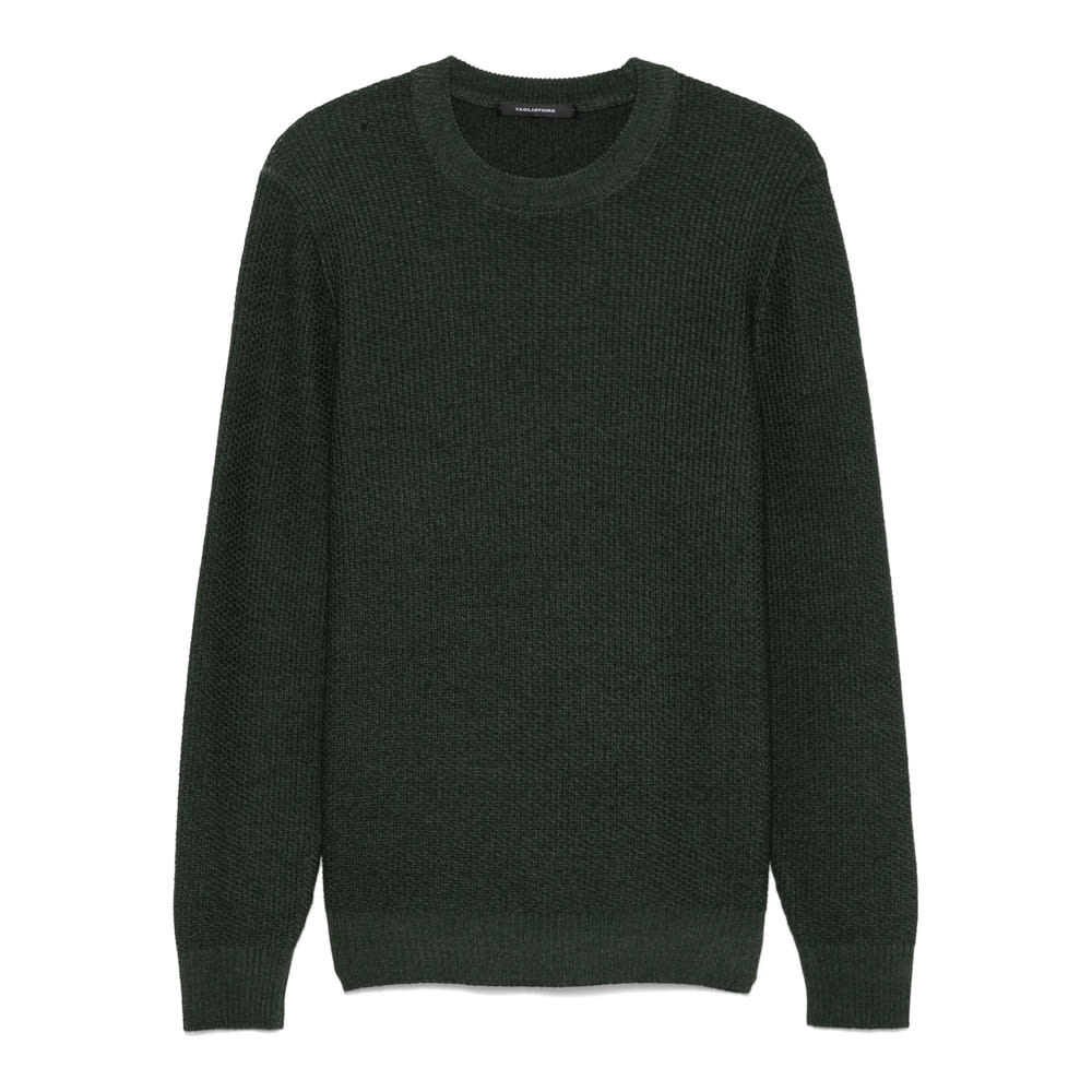 Tagliatore Long Sleeve Sweater In Green