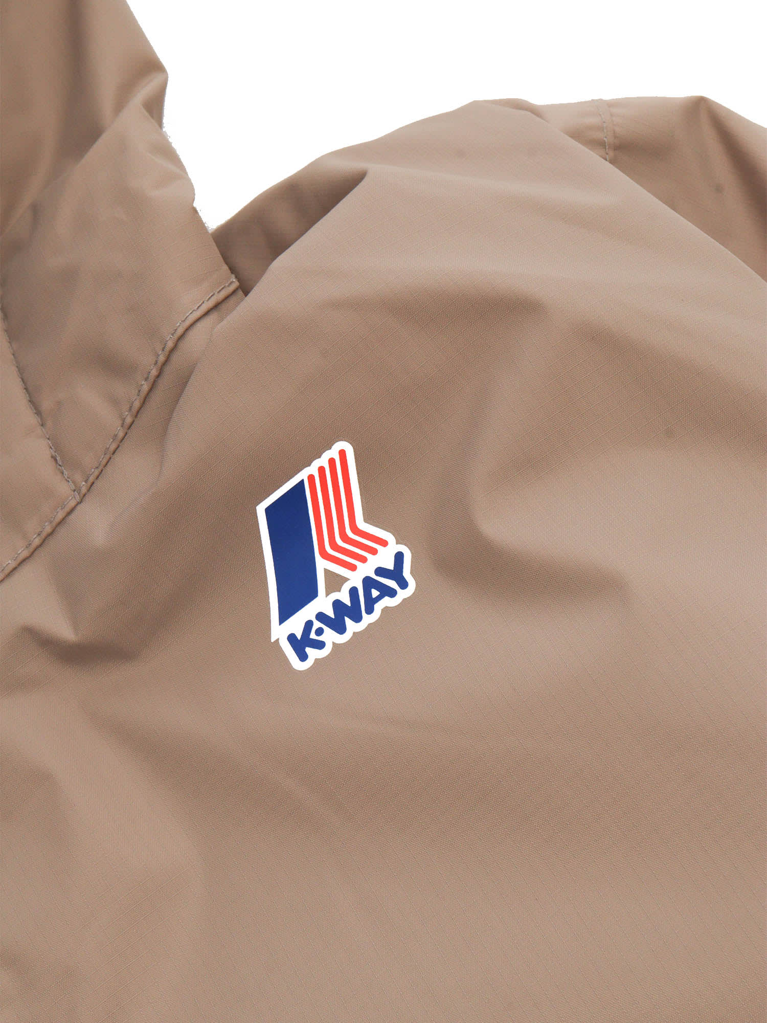 K-way Brown Waterproof Jacket In Brown