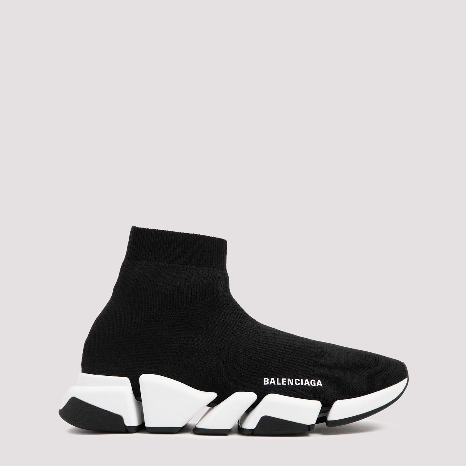 Balenciaga Technical 3d Recycled Knit Speed 2.0 Sneakers In Black