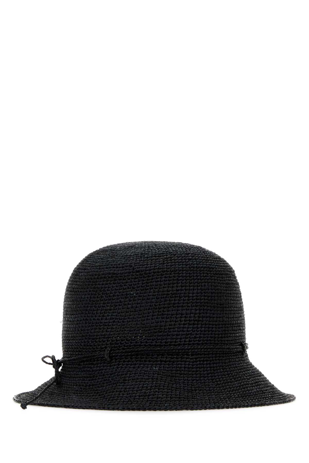 HELEN KAMINSKI BLACK RAFFIA VILLA 6 HAT 