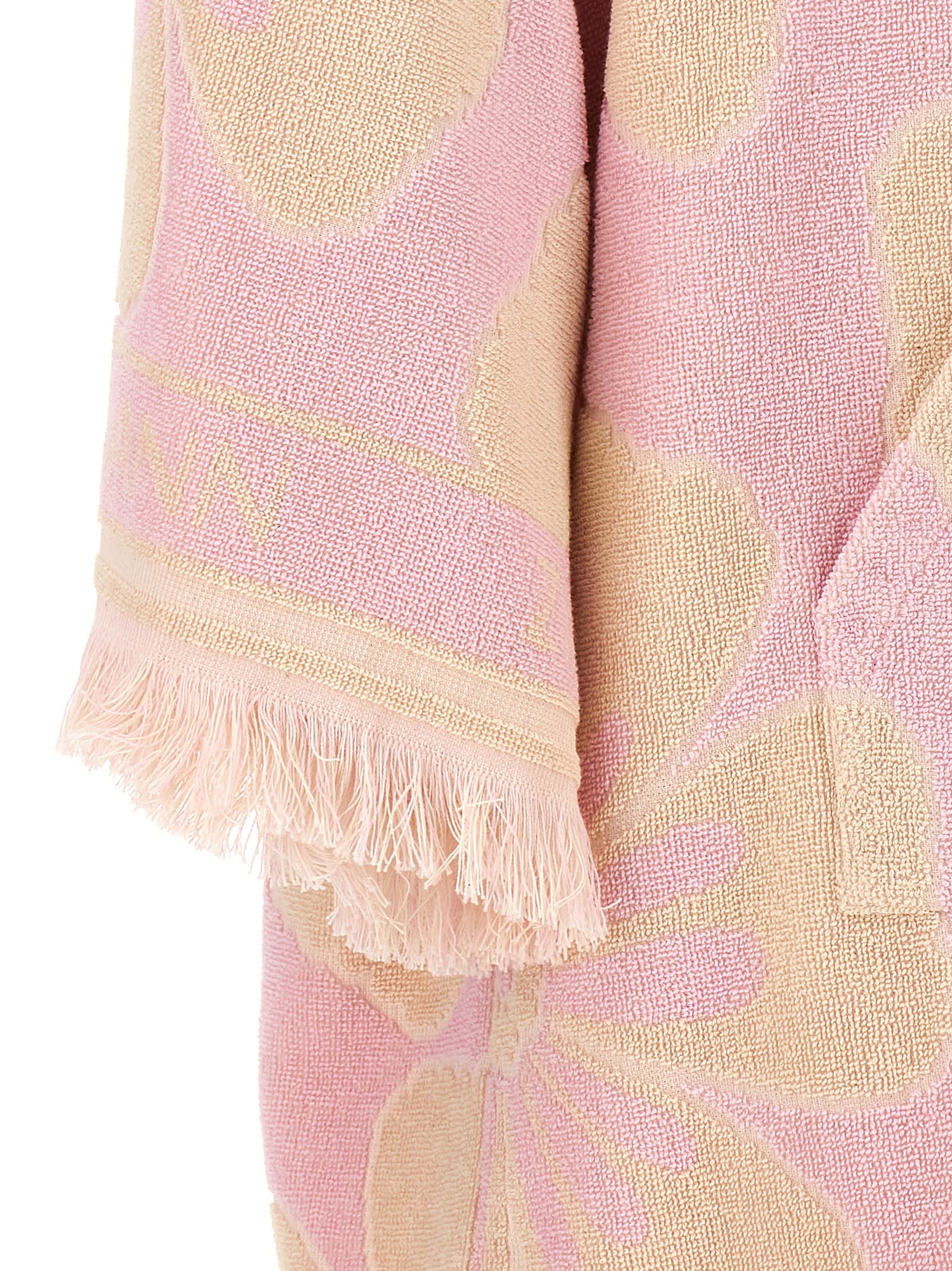 Shop Zimmermann Pop Hooded Towel Mini Dress In Pink