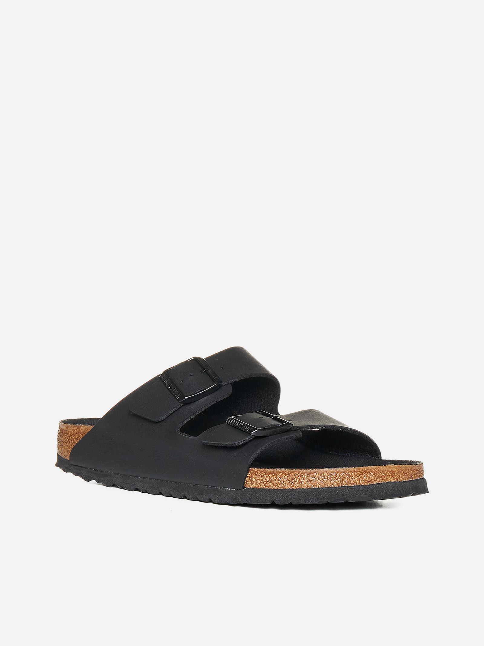 Birkenstock Arizona Leather-effect Sandals