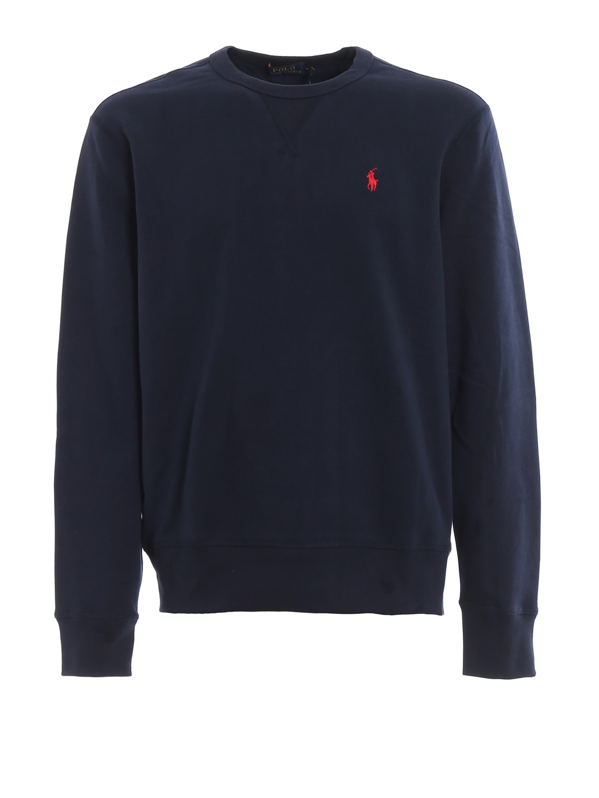 Shop Polo Ralph Lauren Long Sleeve Knit In Blu