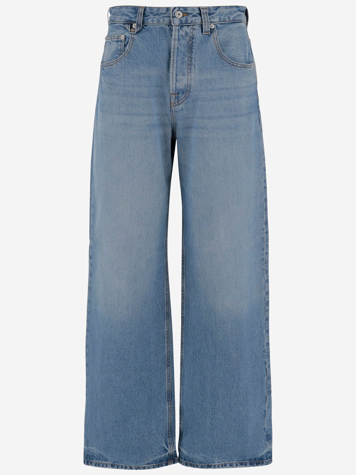 Jacquemus Cotton Denim Jeans In Blue
