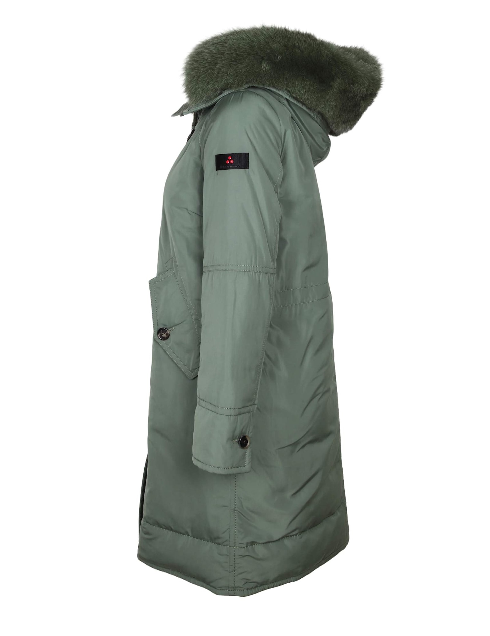 Shop Peuterey Parka Cassat Mfc Fur Con Cappuccio Colore Verde In Green