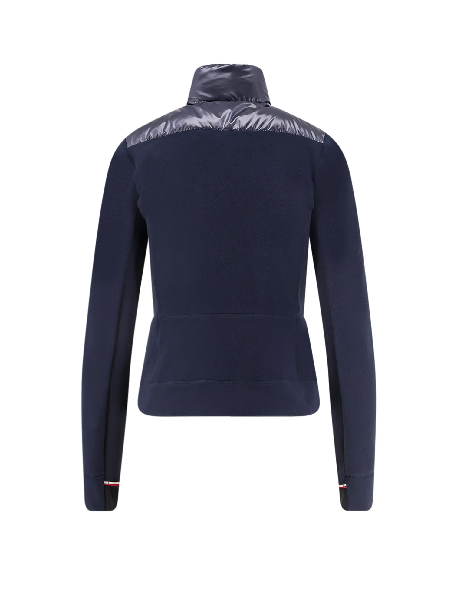 Moncler Jacket With Padded And Quilted Insert In Blue